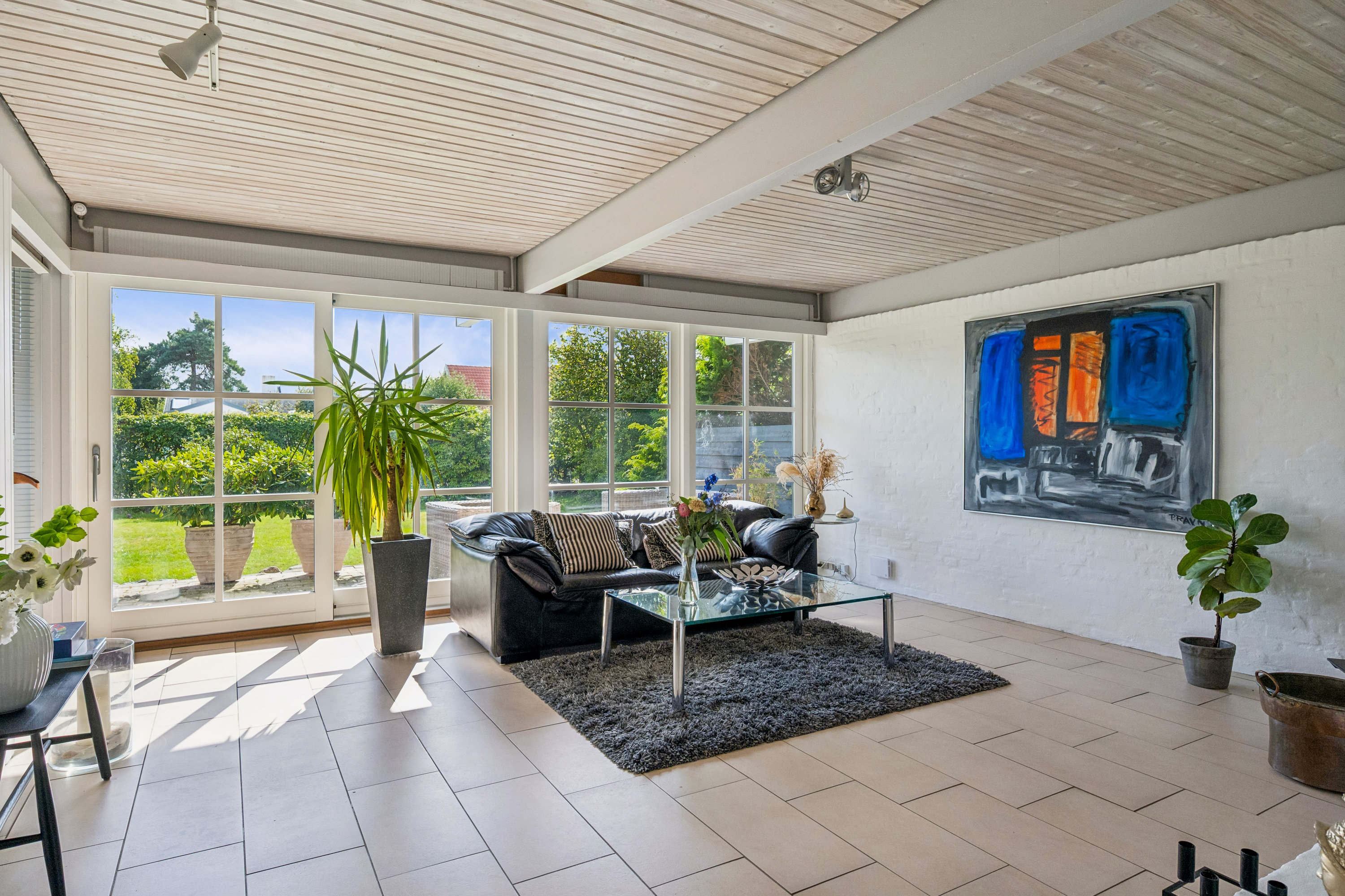 Fremhævet stue billede i fuldskærmstilstand. Billede af Humlevej 23, 8240 Risskov