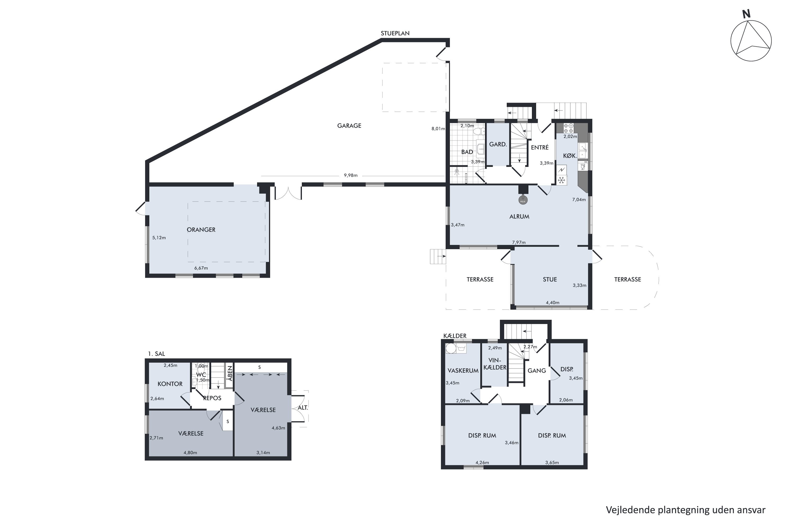 Plantegninger billede af Søvænget 3, 6430 Nordborg