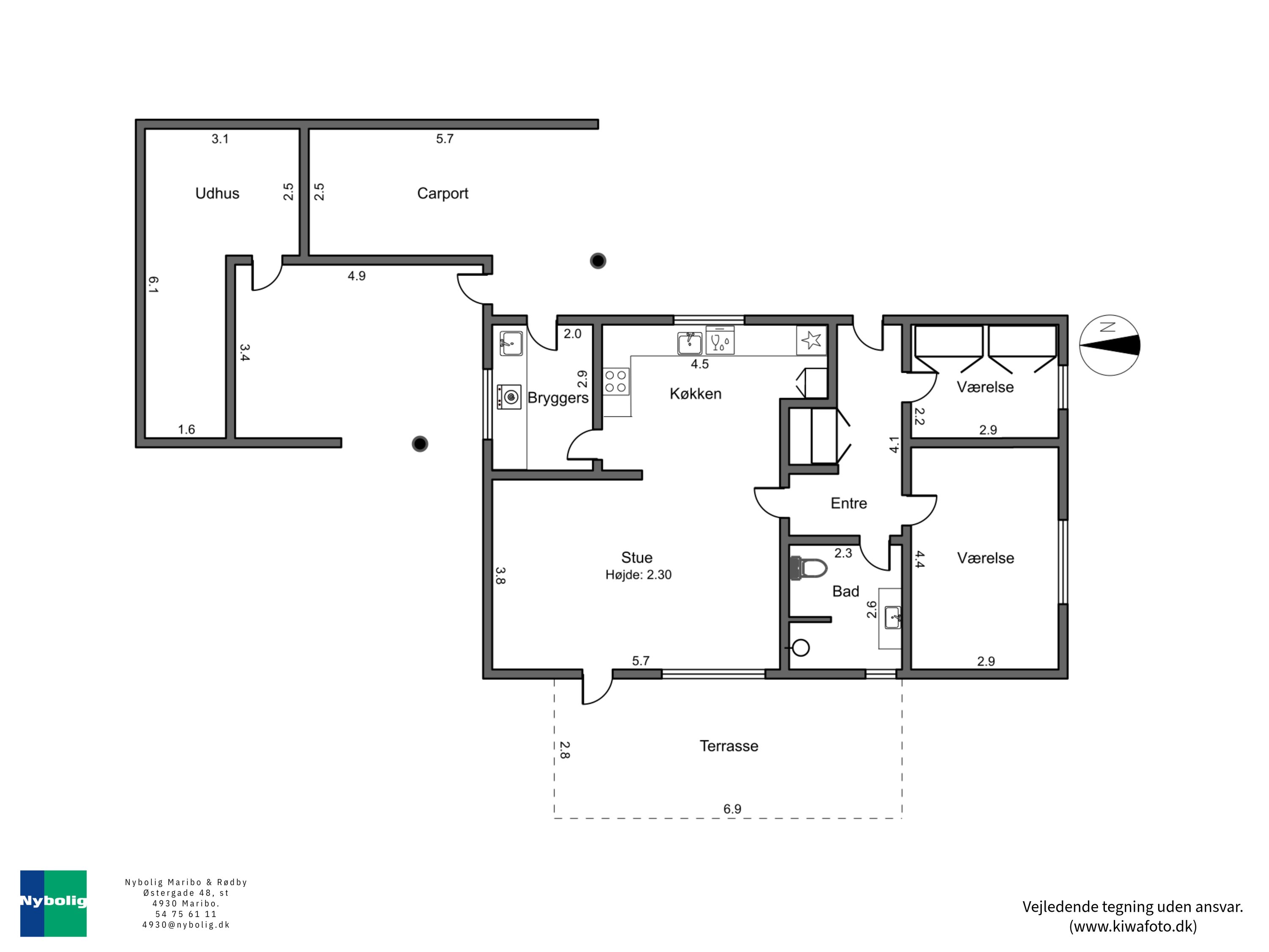 Plantegninger billede af Elmevang 1, 4970 Rødby