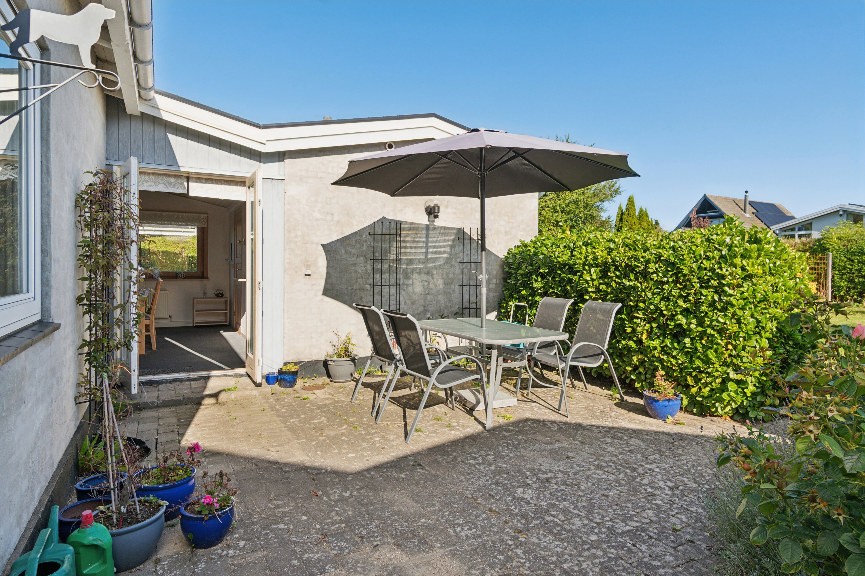 Fremhævet overdækket terrasse billede i fuldskærmstilstand. Billede af Pagteroldvej 63, 2650 Hvidovre