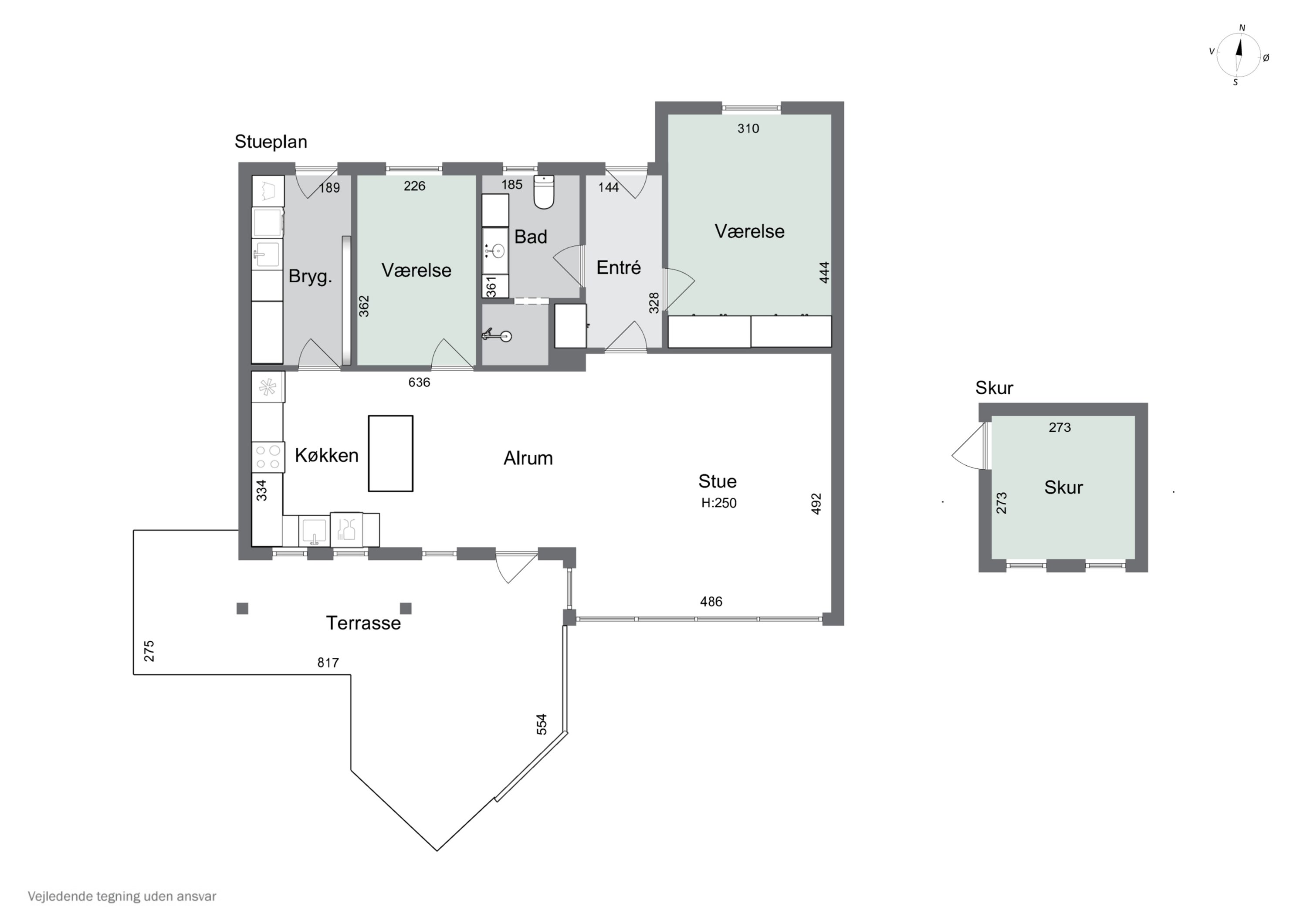 Plantegninger billede af Skovhusvej 9, 4300 Holbæk