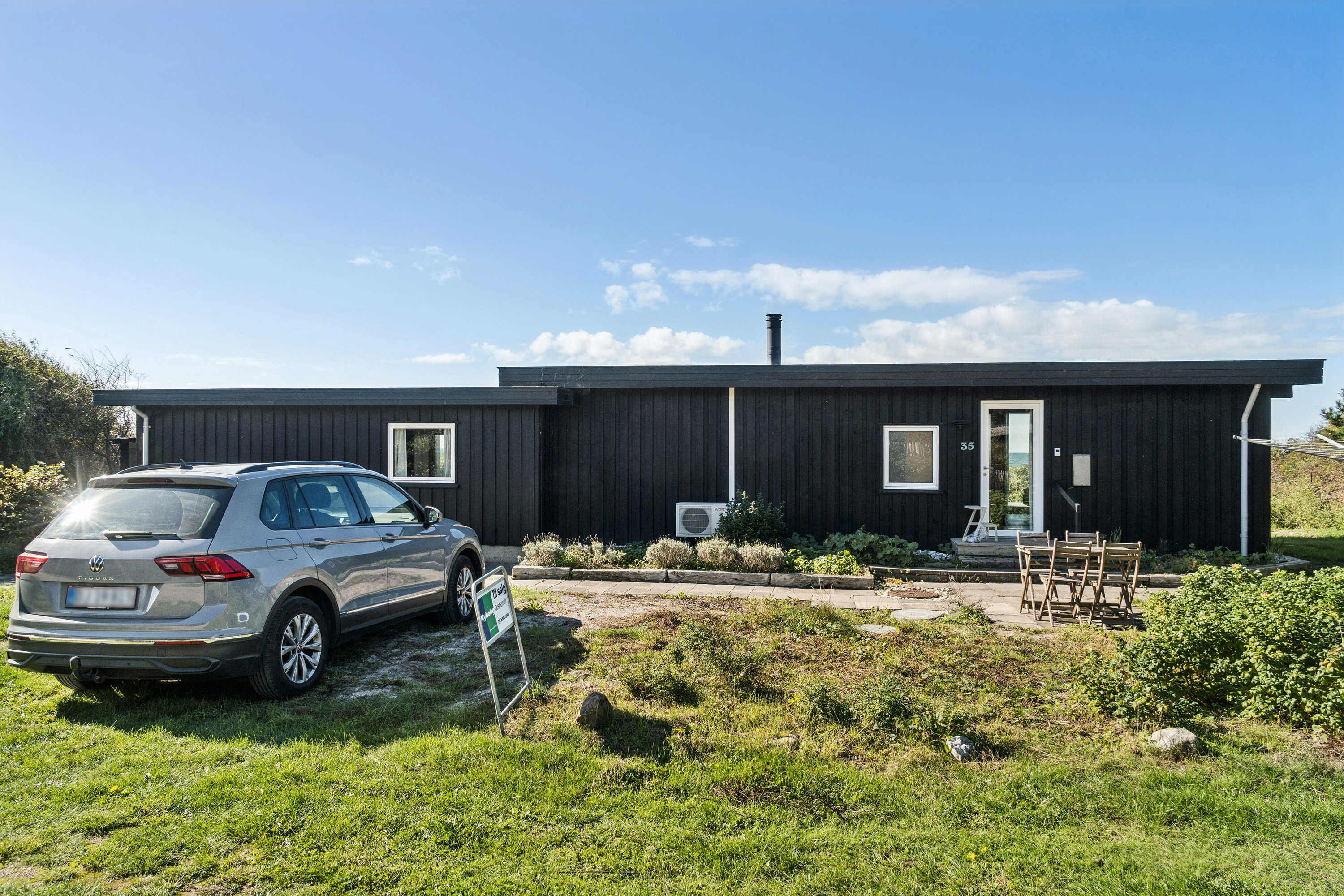 Fremhævet set fra haven billede i fuldskærmstilstand. Billede af Duevej 35, Yderby Lyng, 4583 Sjællands Odde