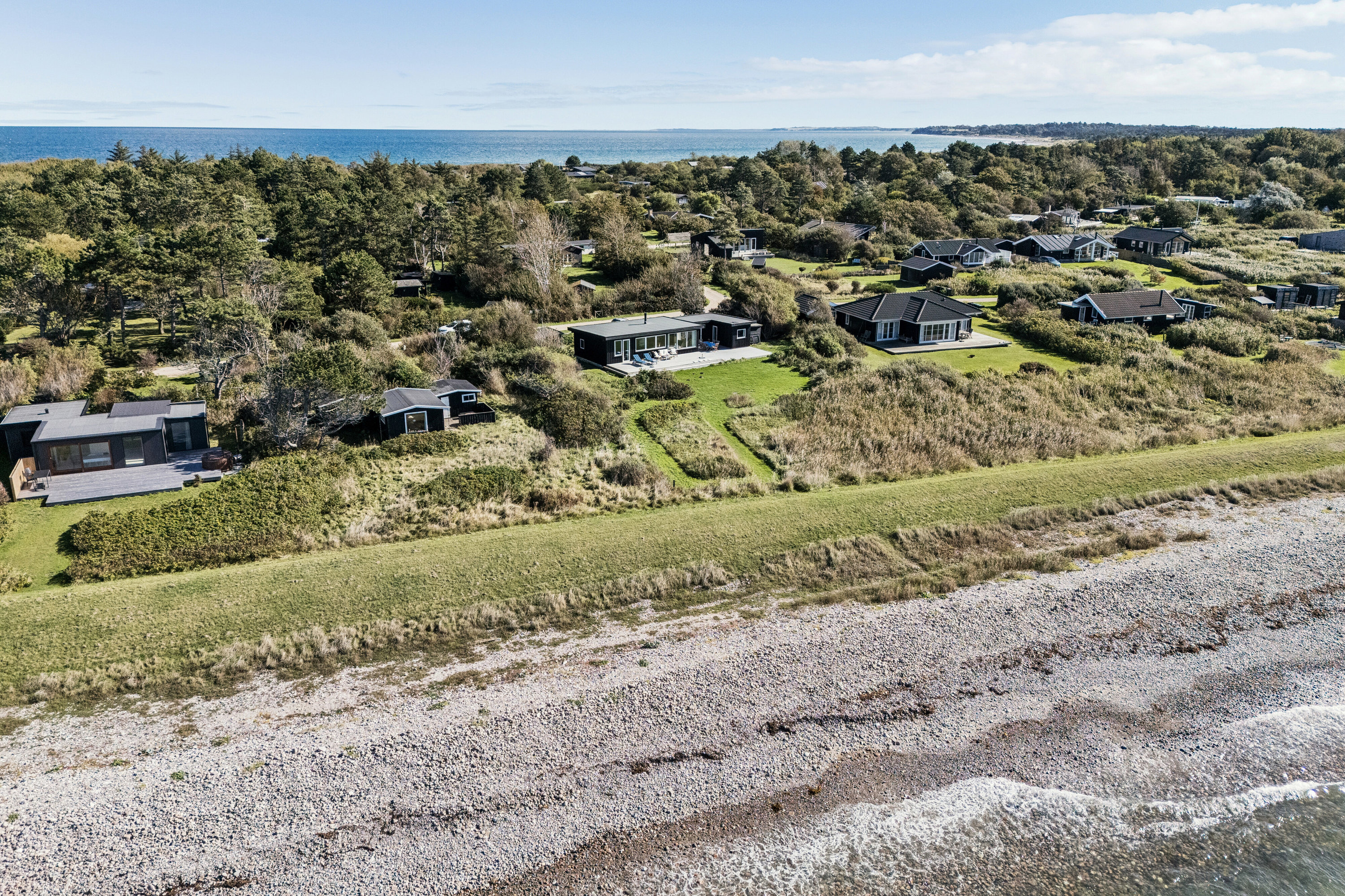 Fremhævet set fra haven billede i fuldskærmstilstand. Billede af Duevej 35, Yderby Lyng, 4583 Sjællands Odde