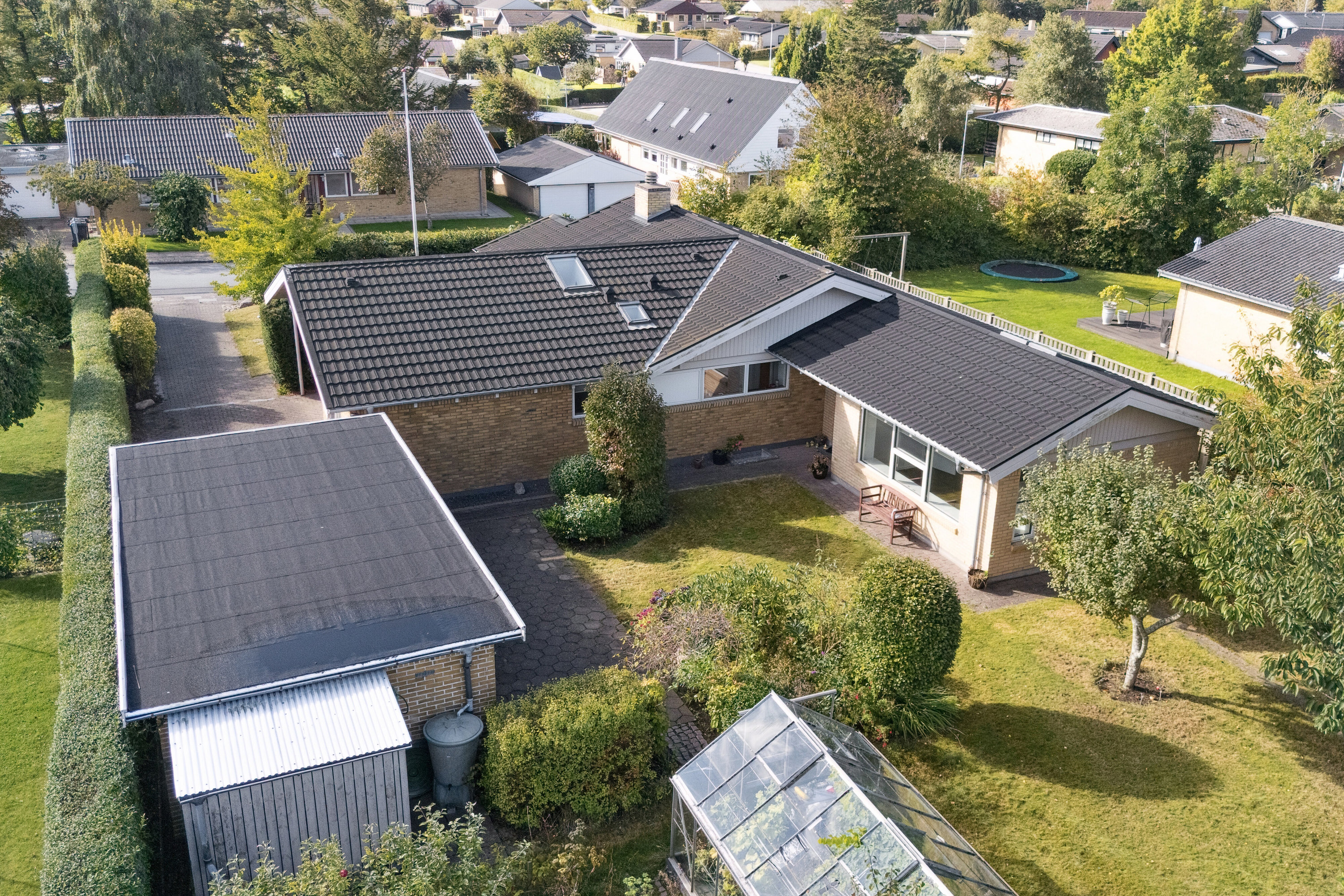 Miniaturebillede 1: set fra haven. Billede af Enebærvænget 3, Tingstrup, 7700 Thisted