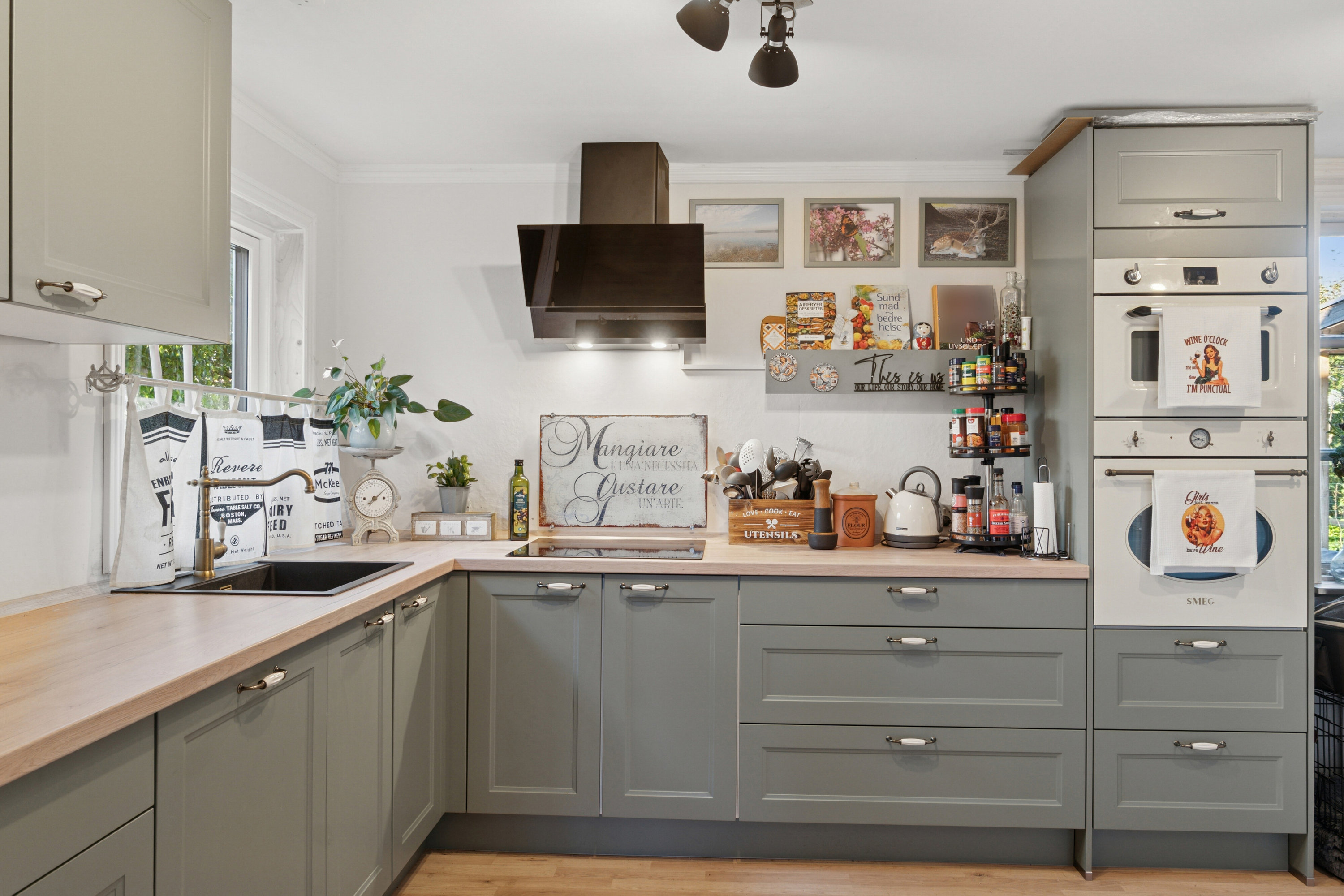 Fremhævet køkken billede i fuldskærmstilstand. Billede af Stationsvej 9, 4261 Dalmose