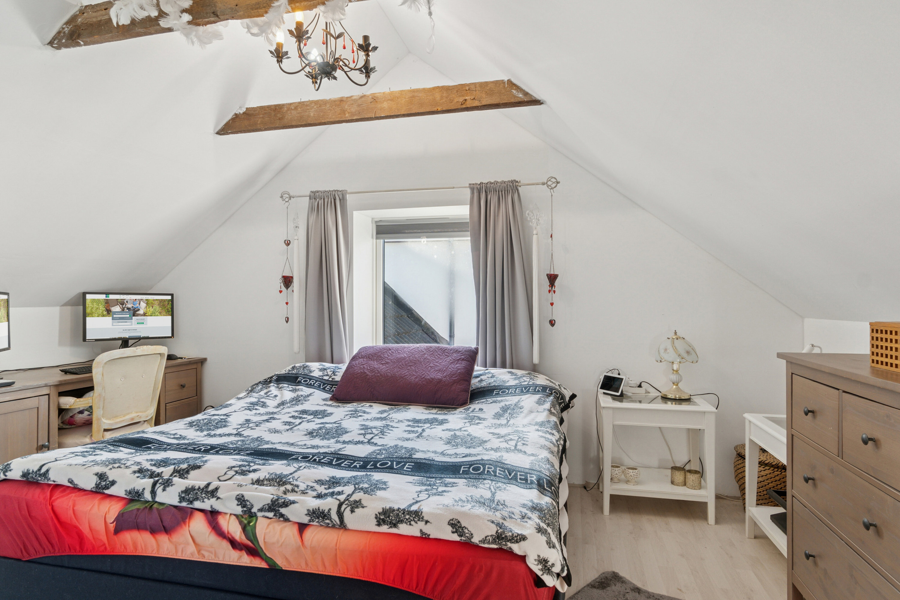 Fremhævet soveværelse billede i fuldskærmstilstand. Billede af Stationsvej 9, 4261 Dalmose