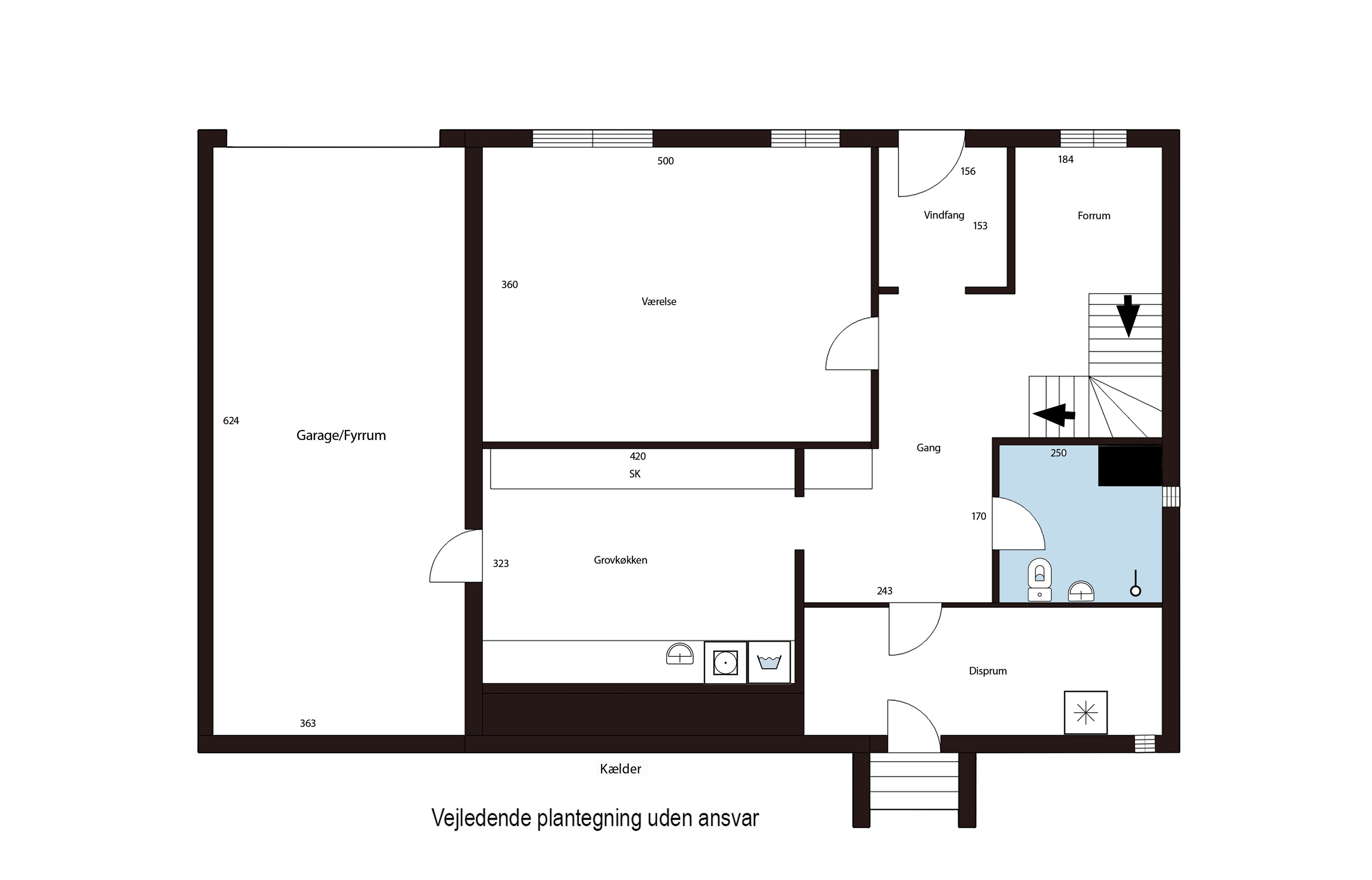 Plantegninger billede af Landevejen 47, Jordløse, 5683 Haarby