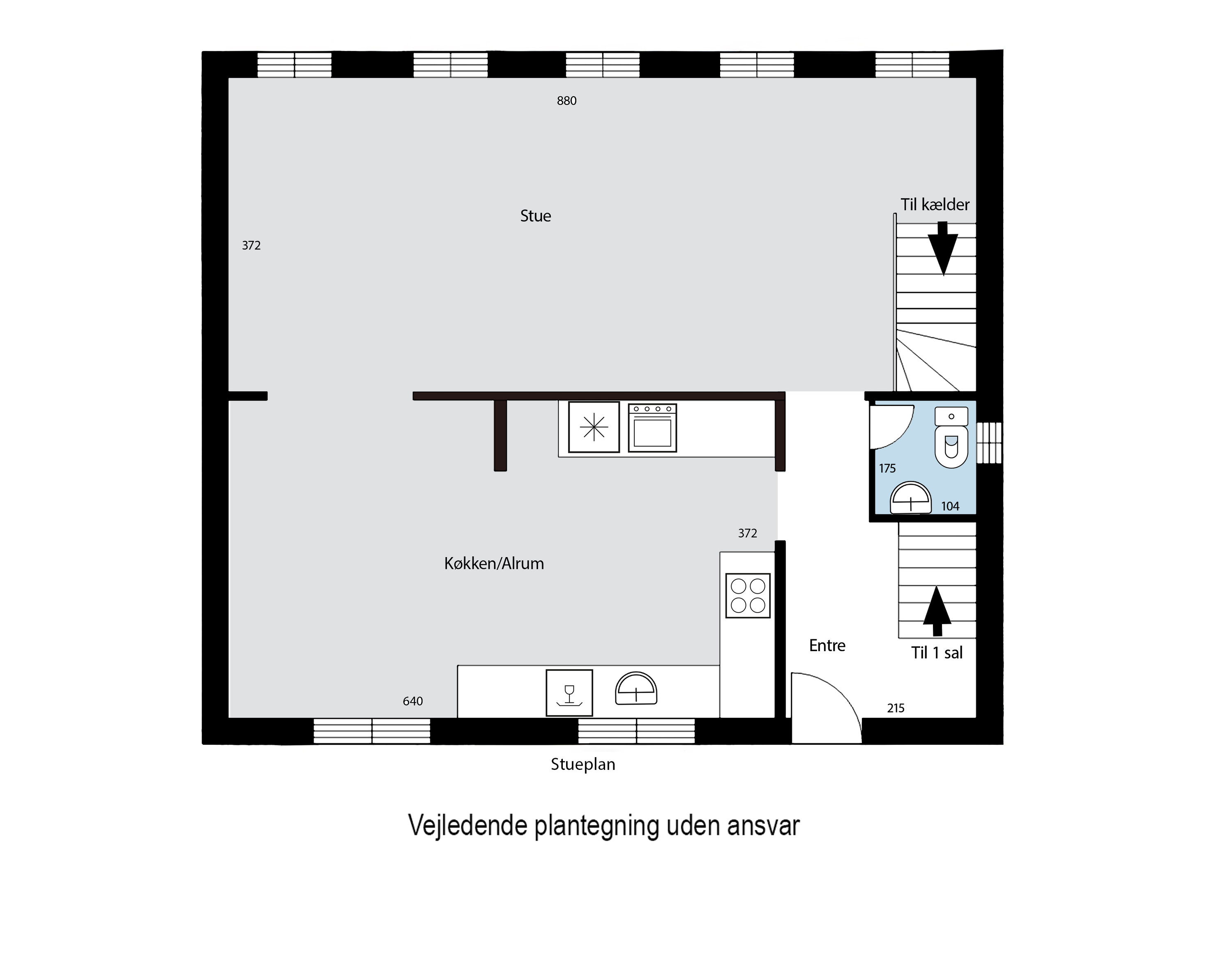 Plantegninger billede af Landevejen 47, Jordløse, 5683 Haarby