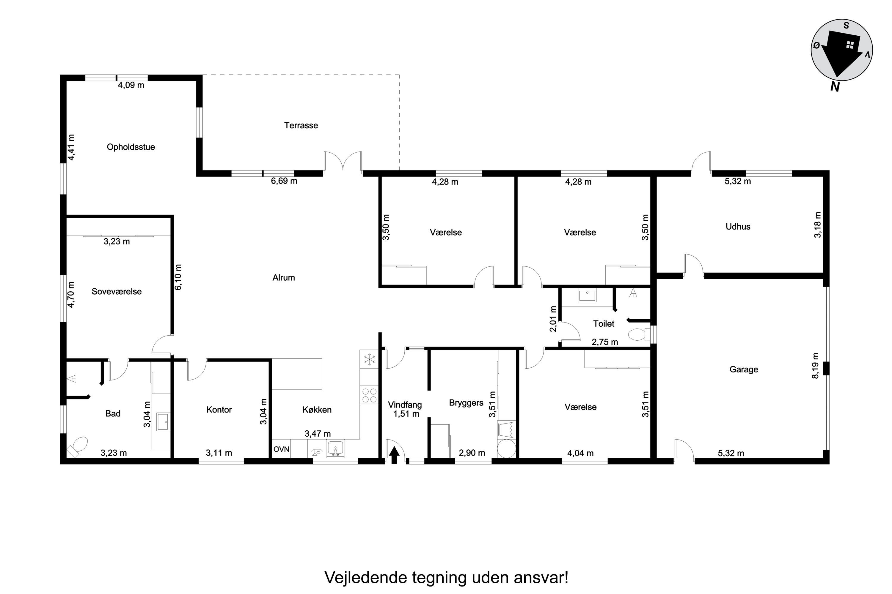 Plantegninger billede af Rindumvej 26B, Rindum, 6950 Ringkøbing
