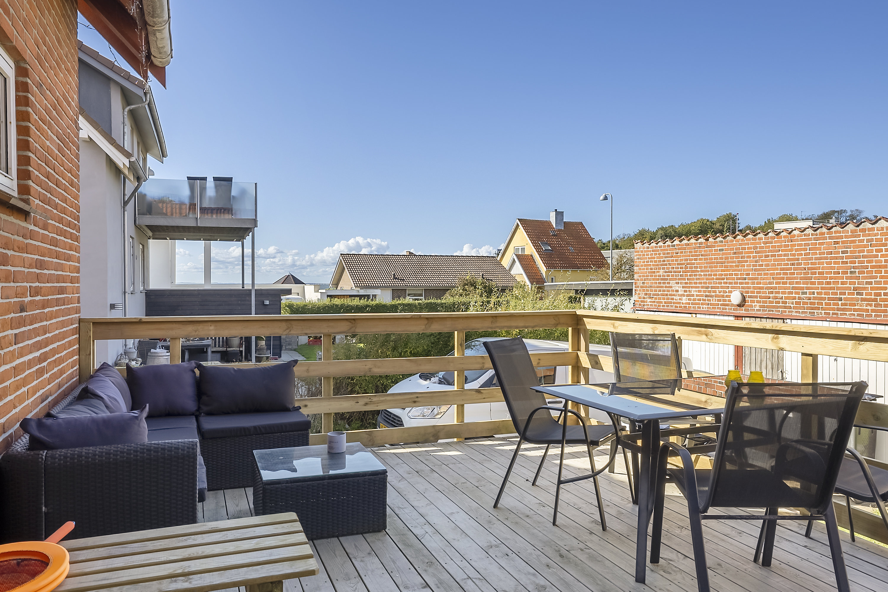 Fremhævet terrasse billede i fuldskærmstilstand. Billede af Søvænget 4, 4220 Korsør