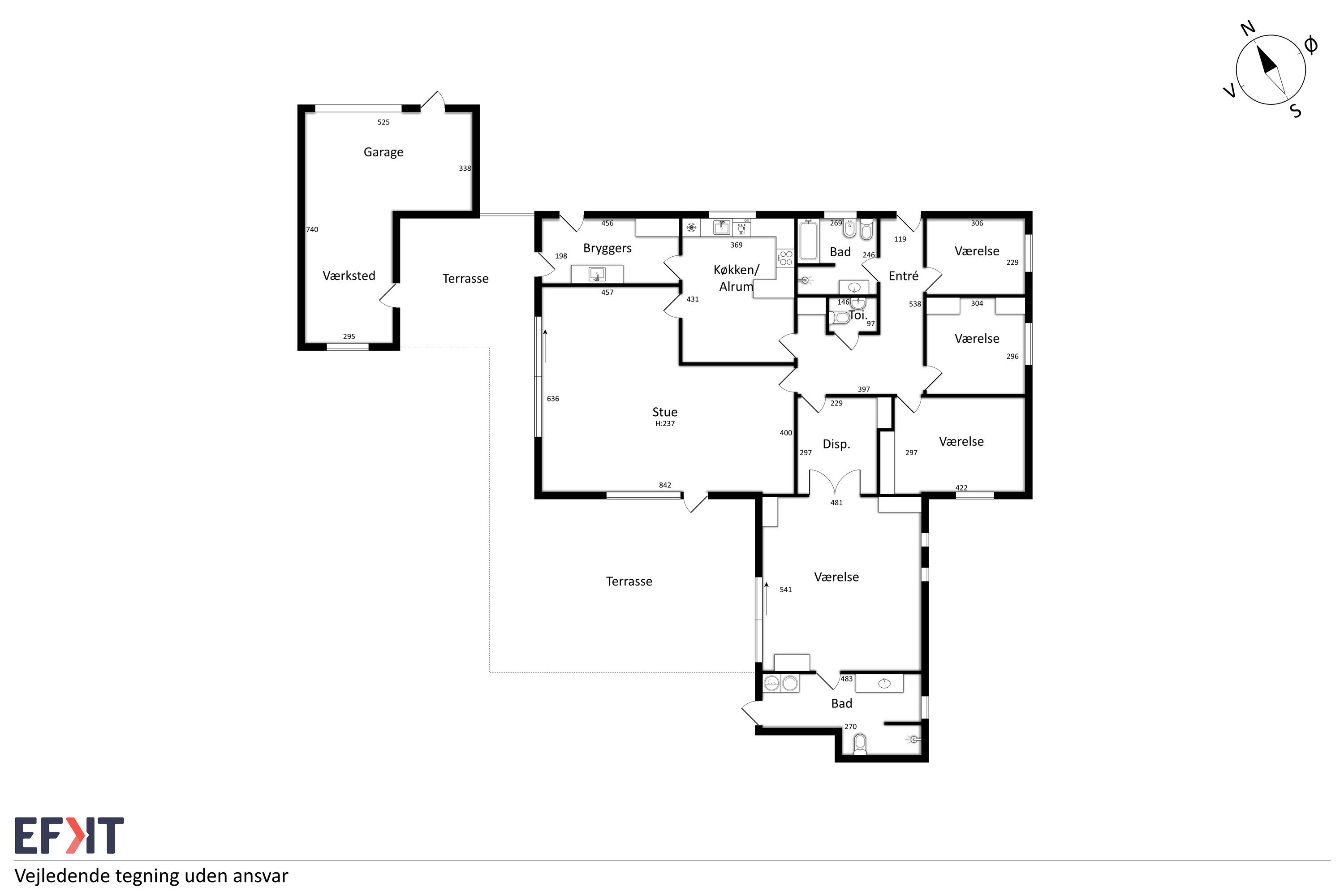Plantegninger billede af Gyvelvej 5, 9560 Hadsund