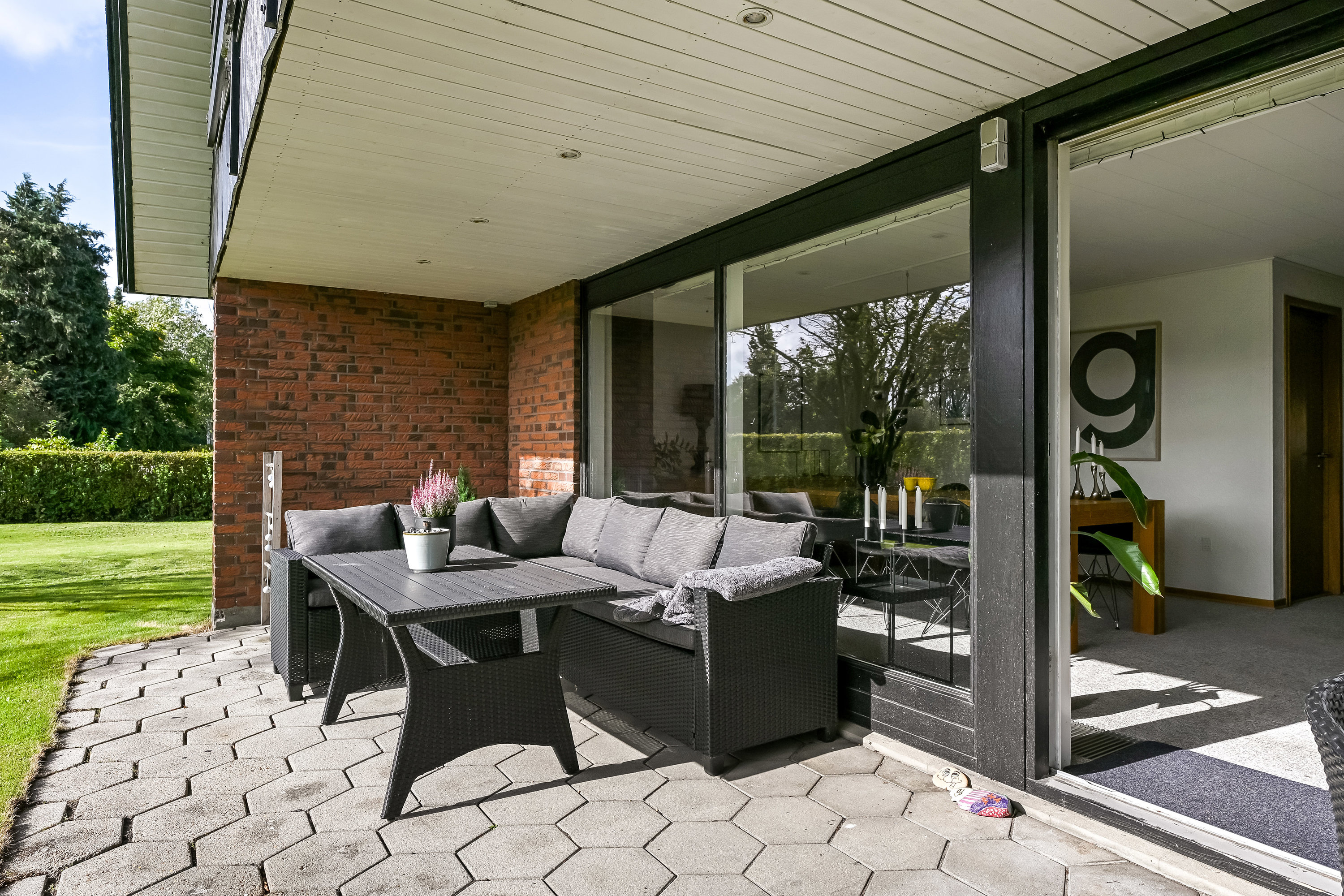 Fremhævet terrasse billede i fuldskærmstilstand. Billede af Ågeslundvej 3, 7200 Grindsted