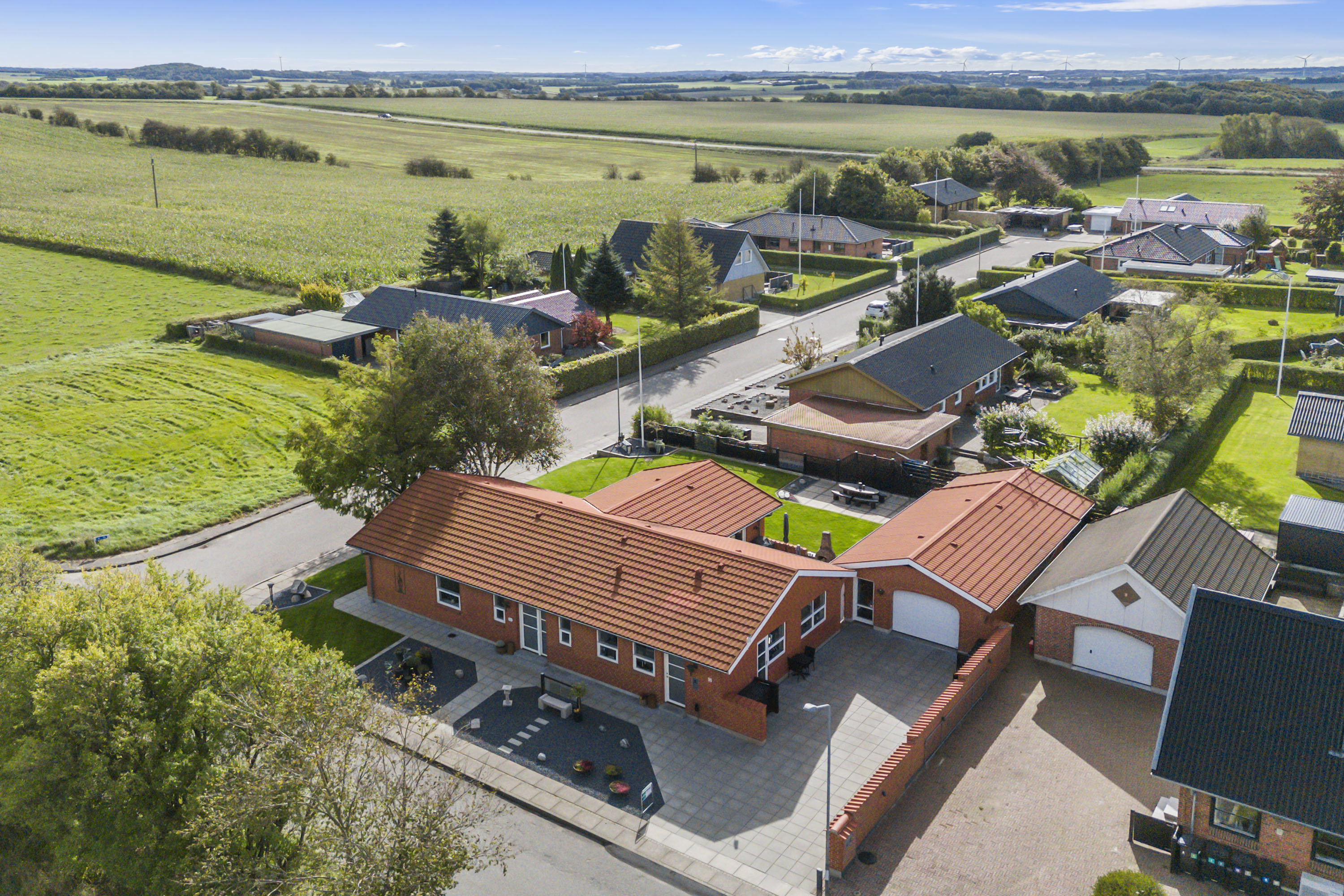 Fremhævet luftfoto billede i fuldskærmstilstand. Billede af Valgårdsvej 16, V Hornum, 9640 Farsø