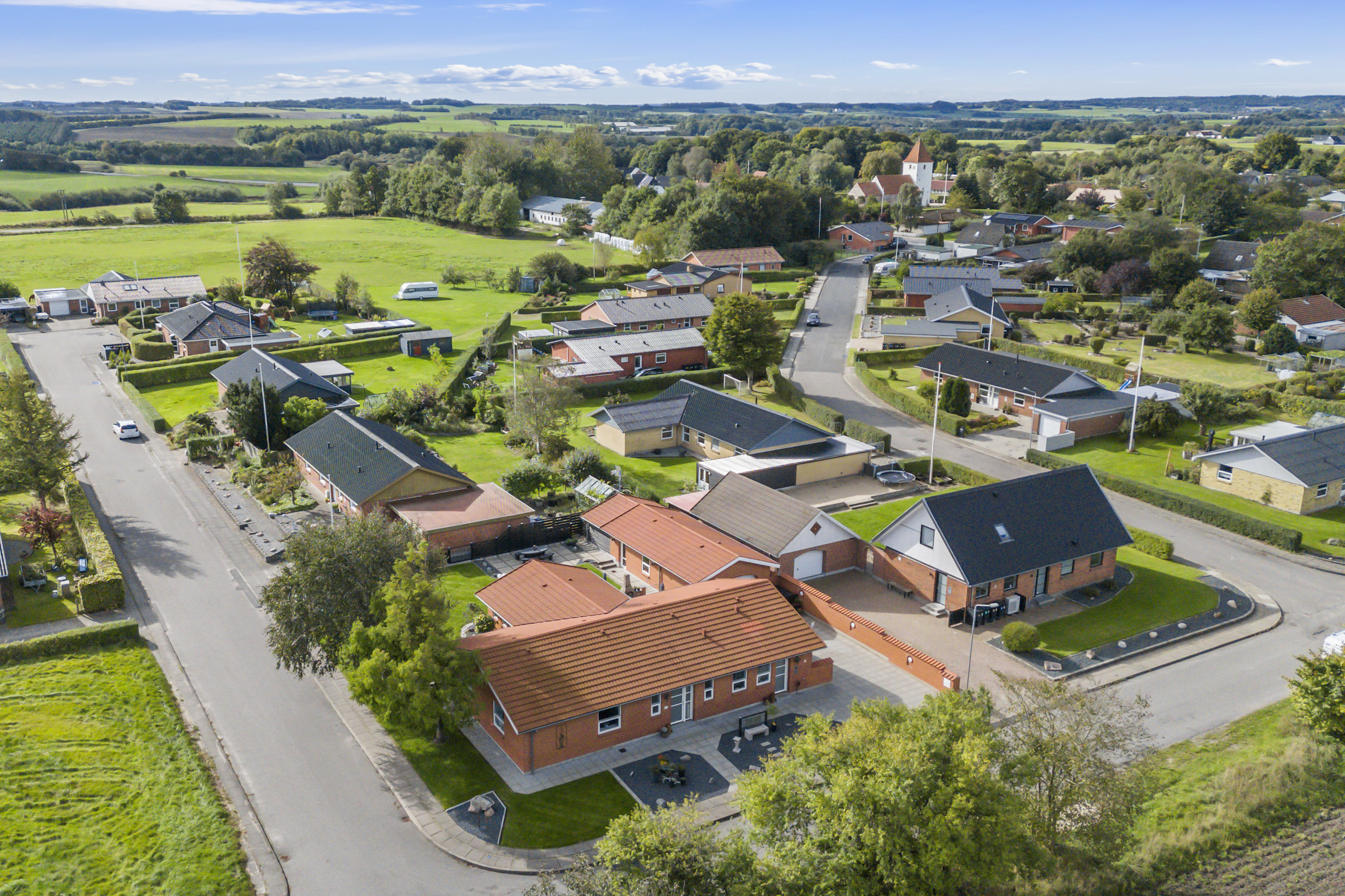 Fremhævet luftfoto billede i fuldskærmstilstand. Billede af Valgårdsvej 16, V Hornum, 9640 Farsø