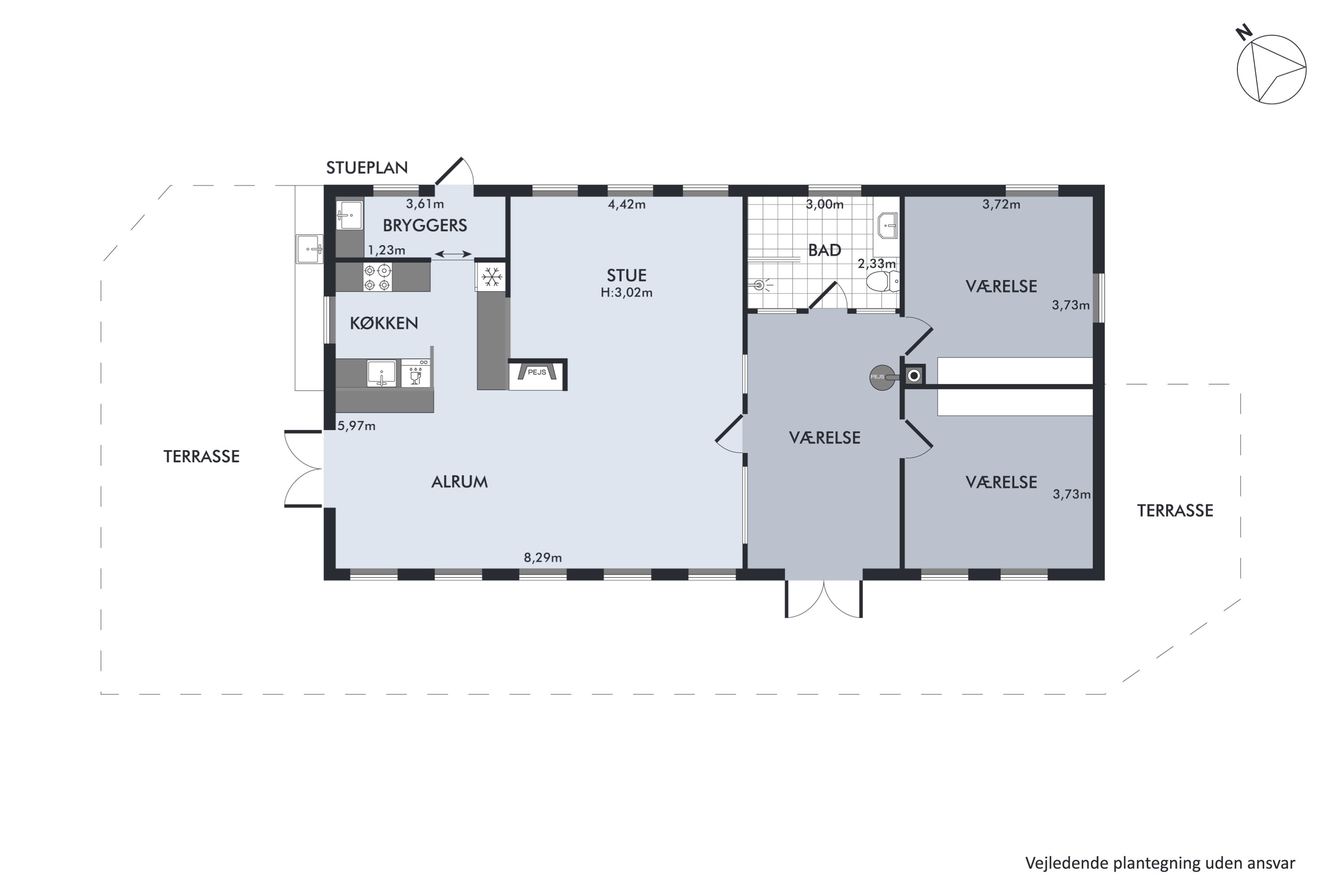Plantegninger billede af Vindekilde Strandvej 28, Bjergene, 4540 Fårevejle