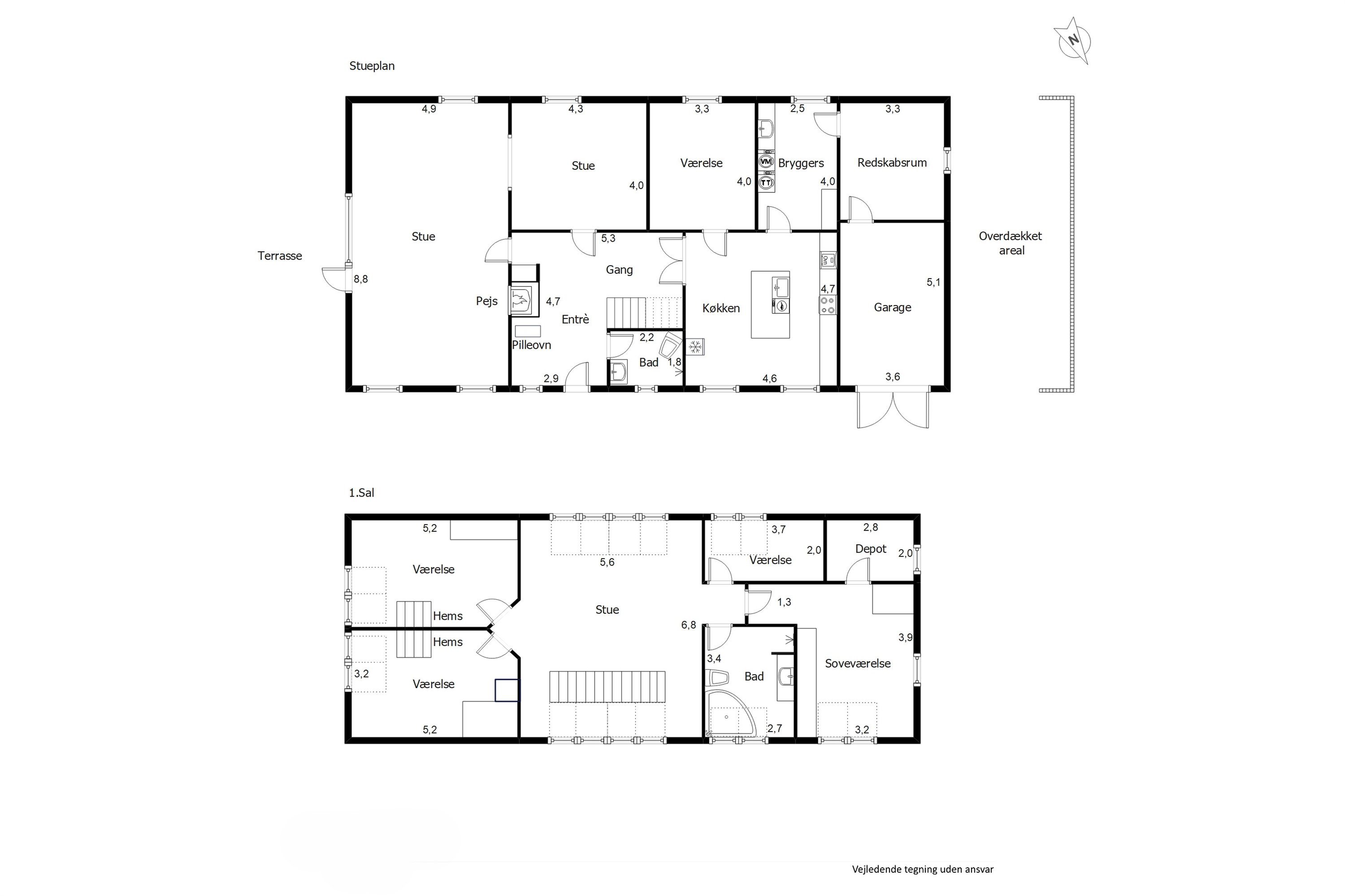 Plantegninger billede af Munkemøllevej 6, 6300 Gråsten