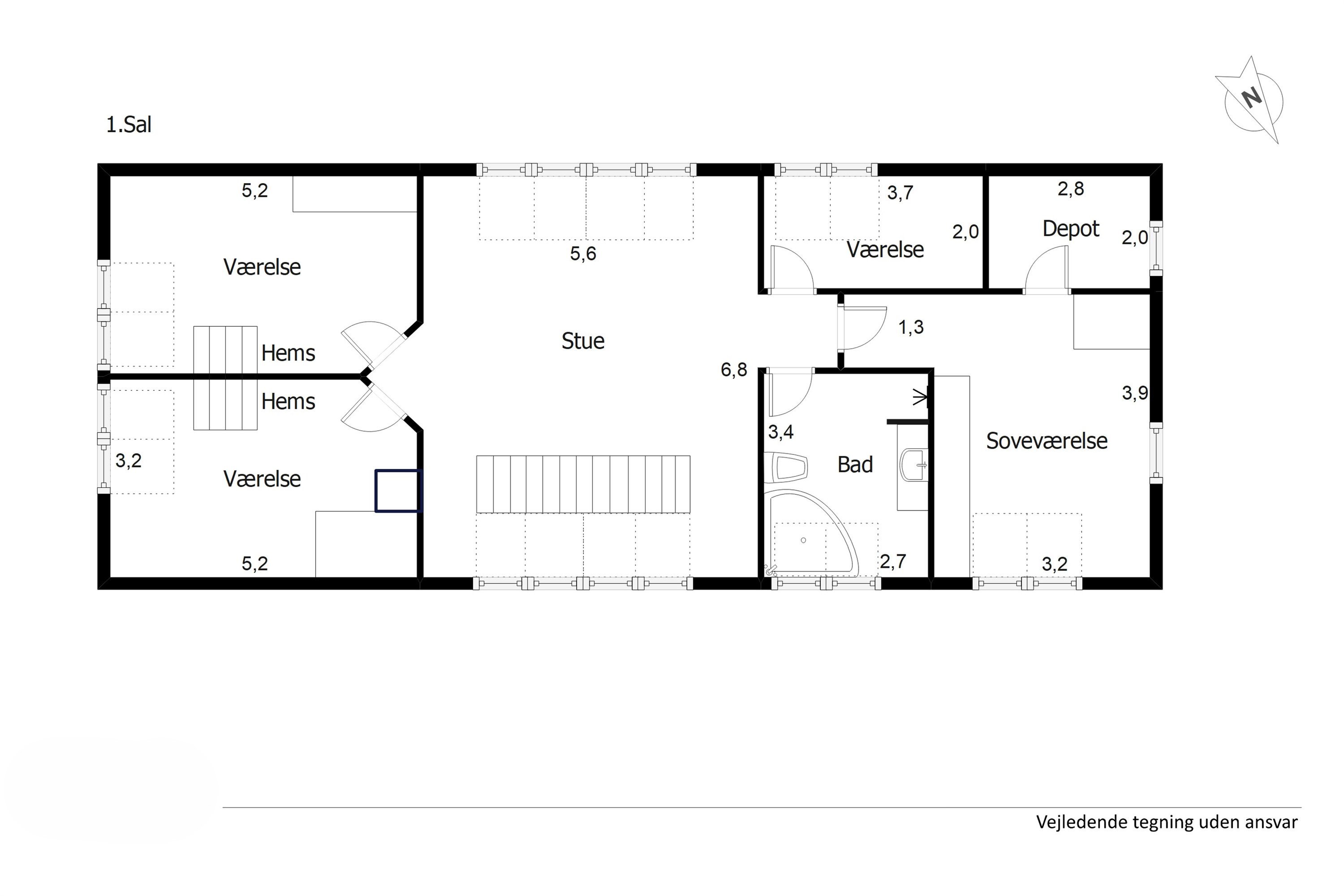 Plantegninger billede af Munkemøllevej 6, 6300 Gråsten