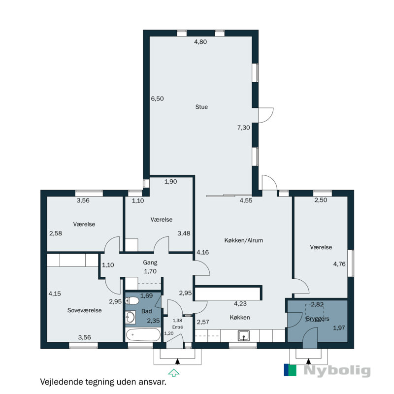 Plantegninger billede af Kastanievej 15, 6600 Vejen