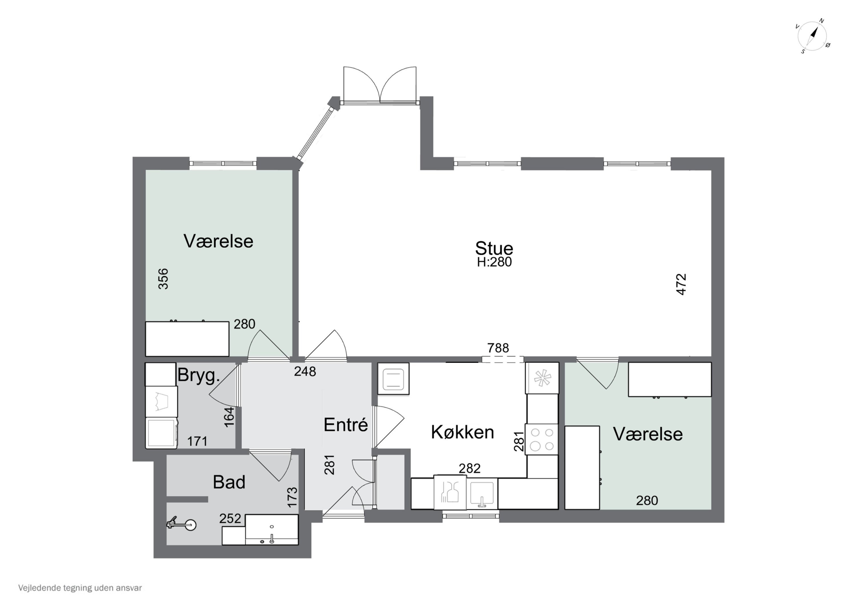 Plantegninger billede af Holbergsgade 1E, 8600 Silkeborg