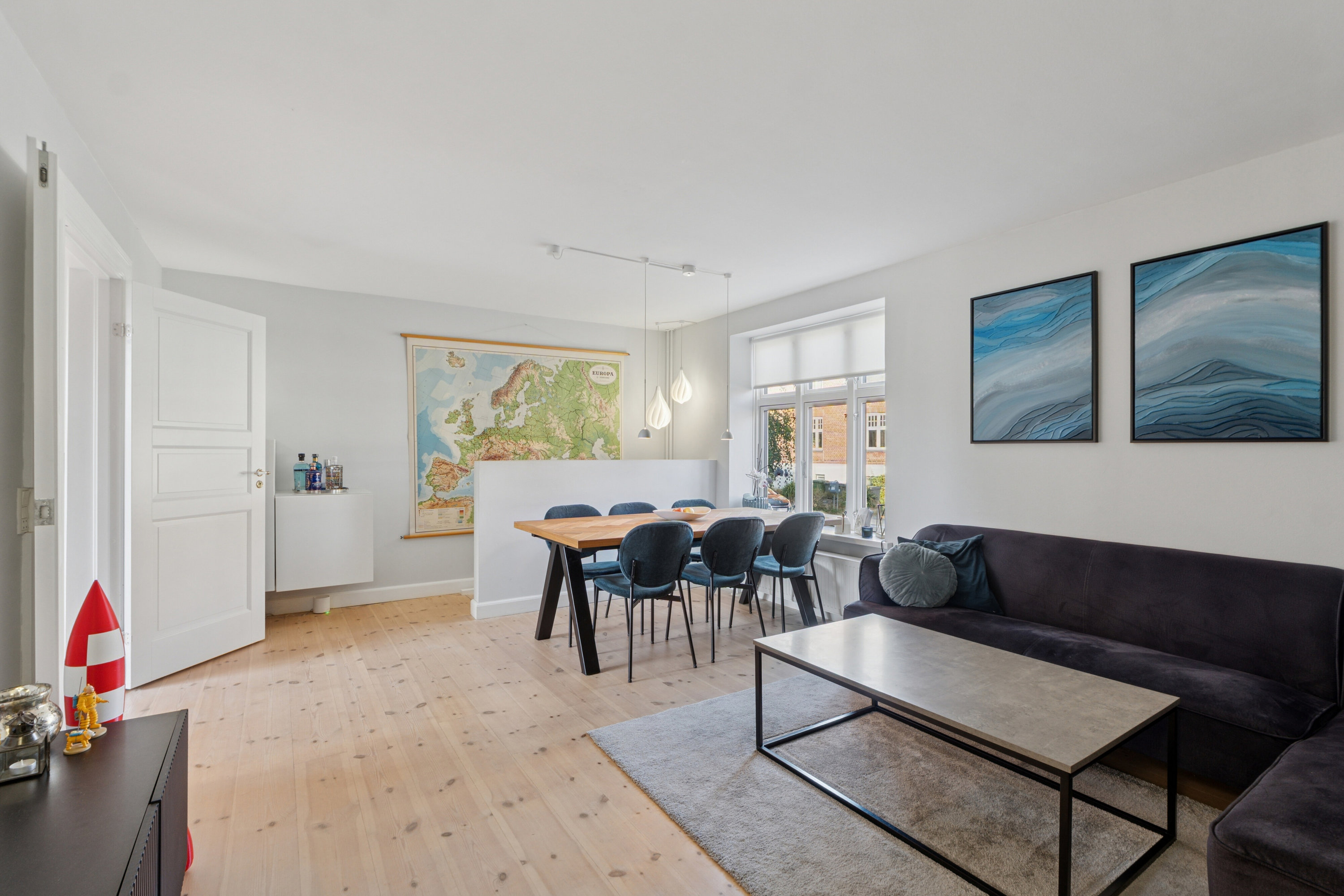 Fremhævet stue billede i fuldskærmstilstand. Billede af Biens Allé 8, st.., 2300 København S