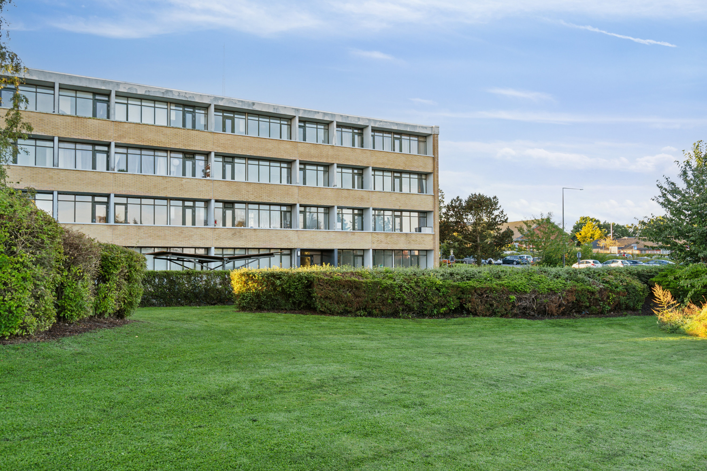 Fremhævet set fra haven billede i fuldskærmstilstand. Billede af Byskov Alle 34, 2. tv., 4200 Slagelse