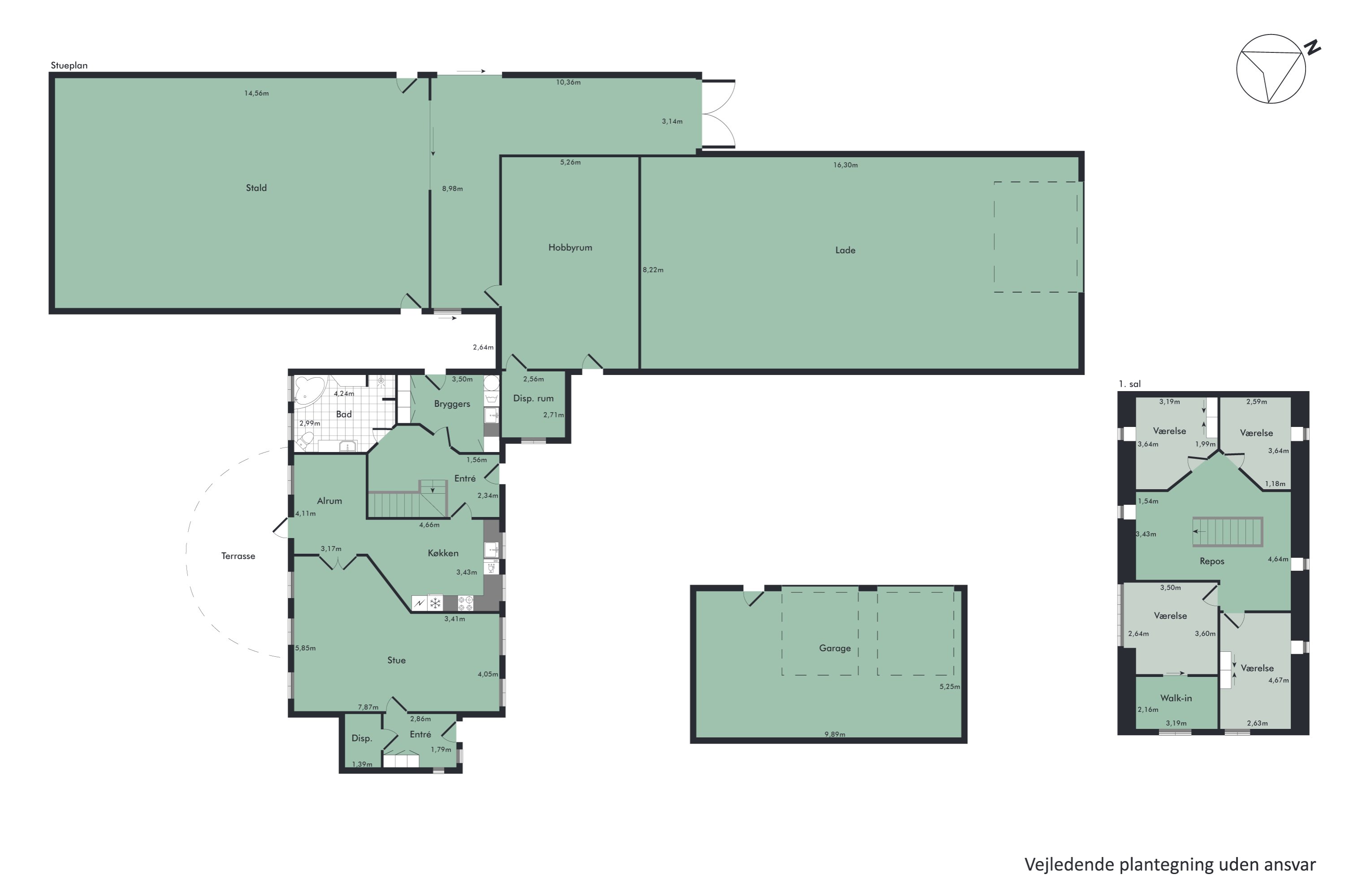 Plantegninger billede af Viborgvej 303, Korsbakken, 7840 Højslev