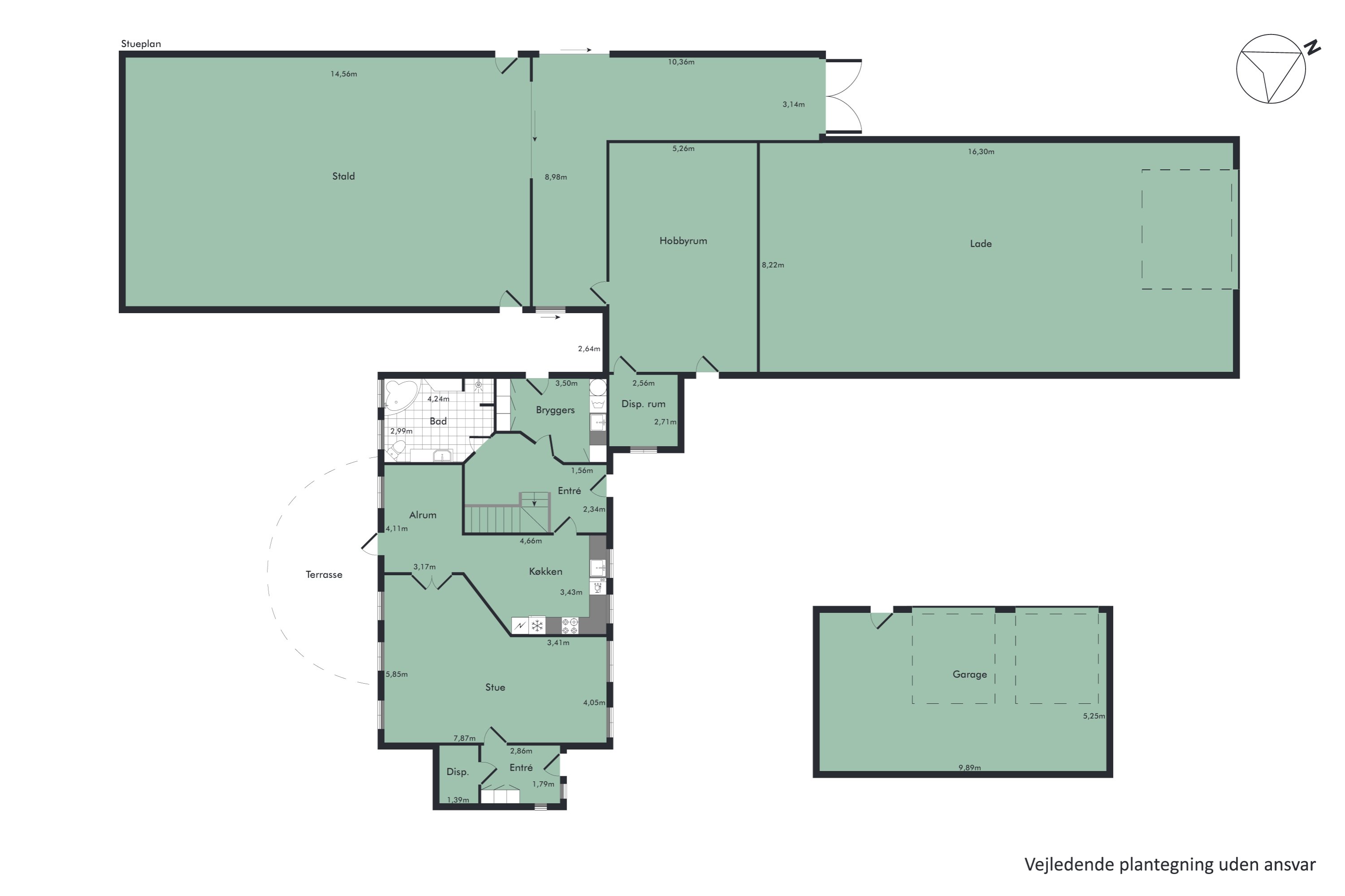 Plantegninger billede af Viborgvej 303, Korsbakken, 7840 Højslev