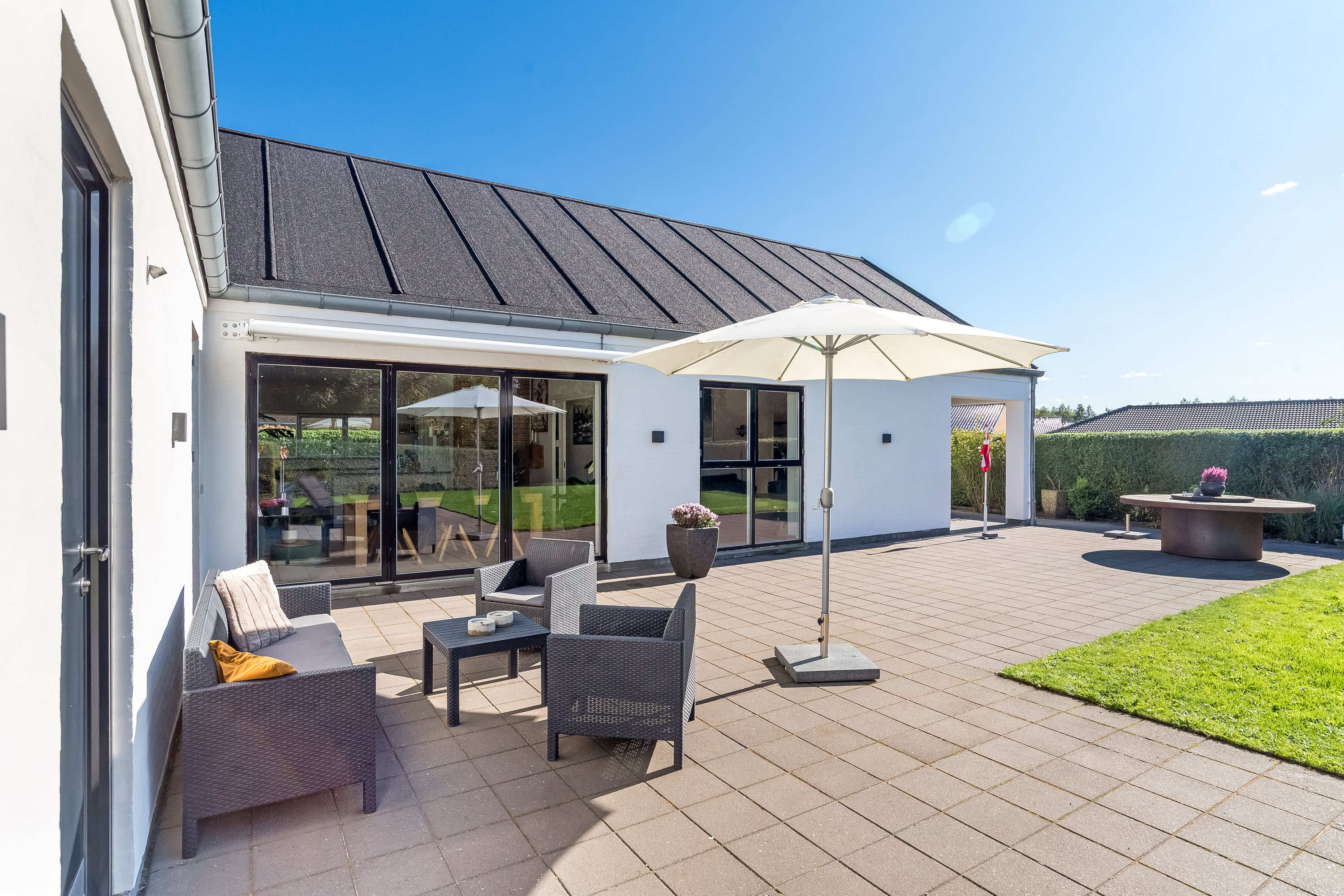 Fremhævet terrasse billede i fuldskærmstilstand. Billede af Kæret 12, 7500 Holstebro