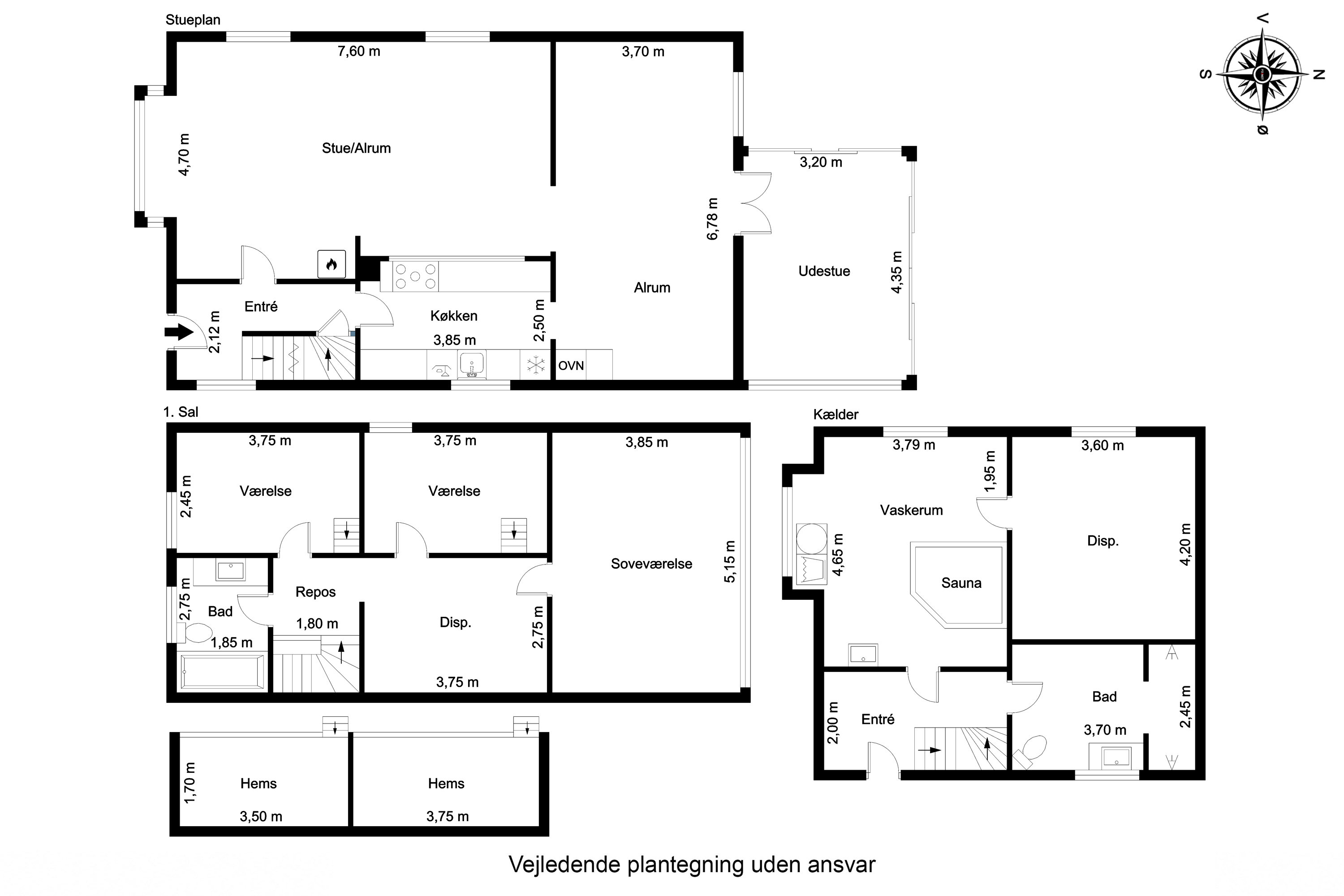Plantegninger billede af Norgesvej 12, 5500 Middelfart