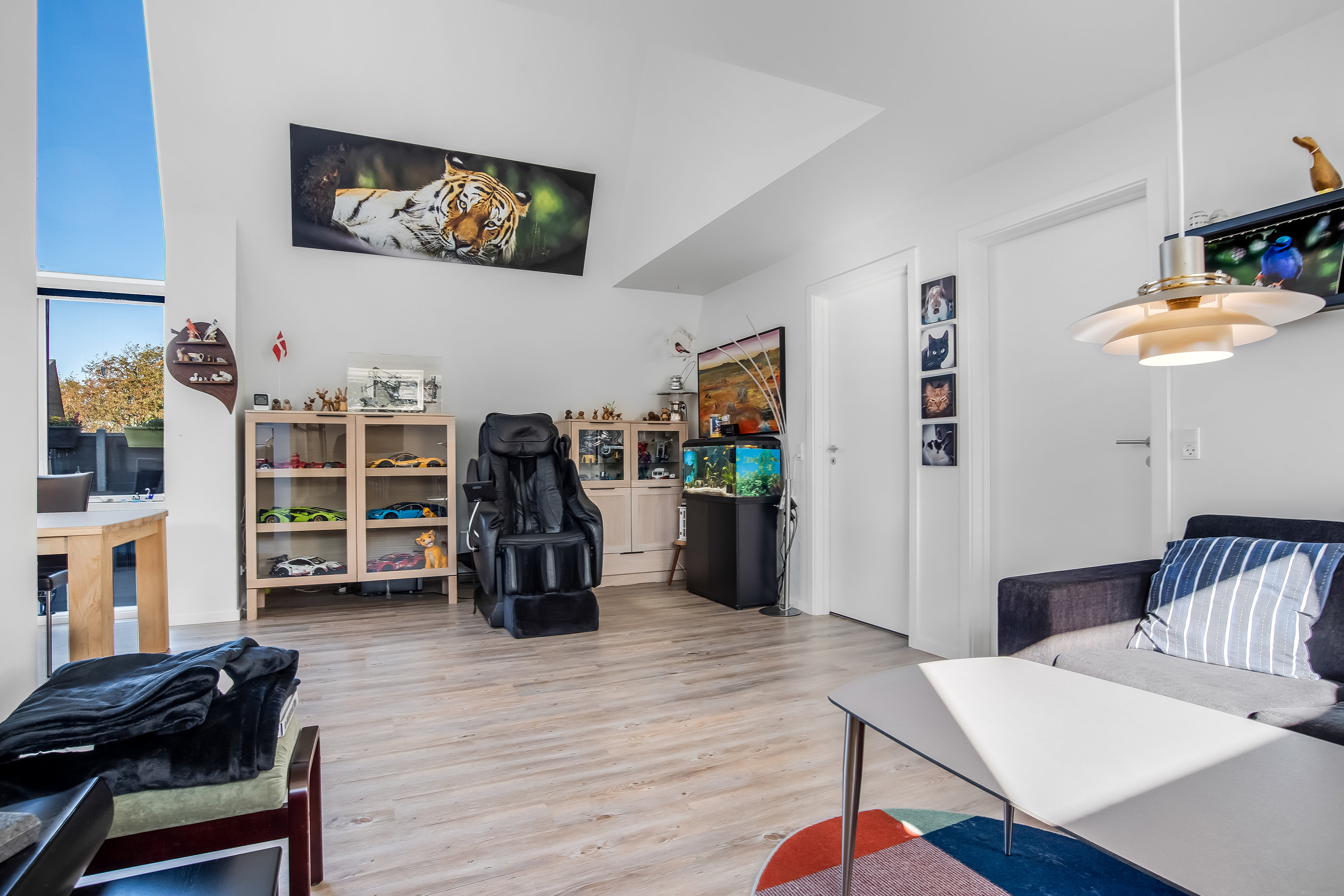 Fremhævet stue billede i fuldskærmstilstand. Billede af Teglparken 10, 7500 Holstebro