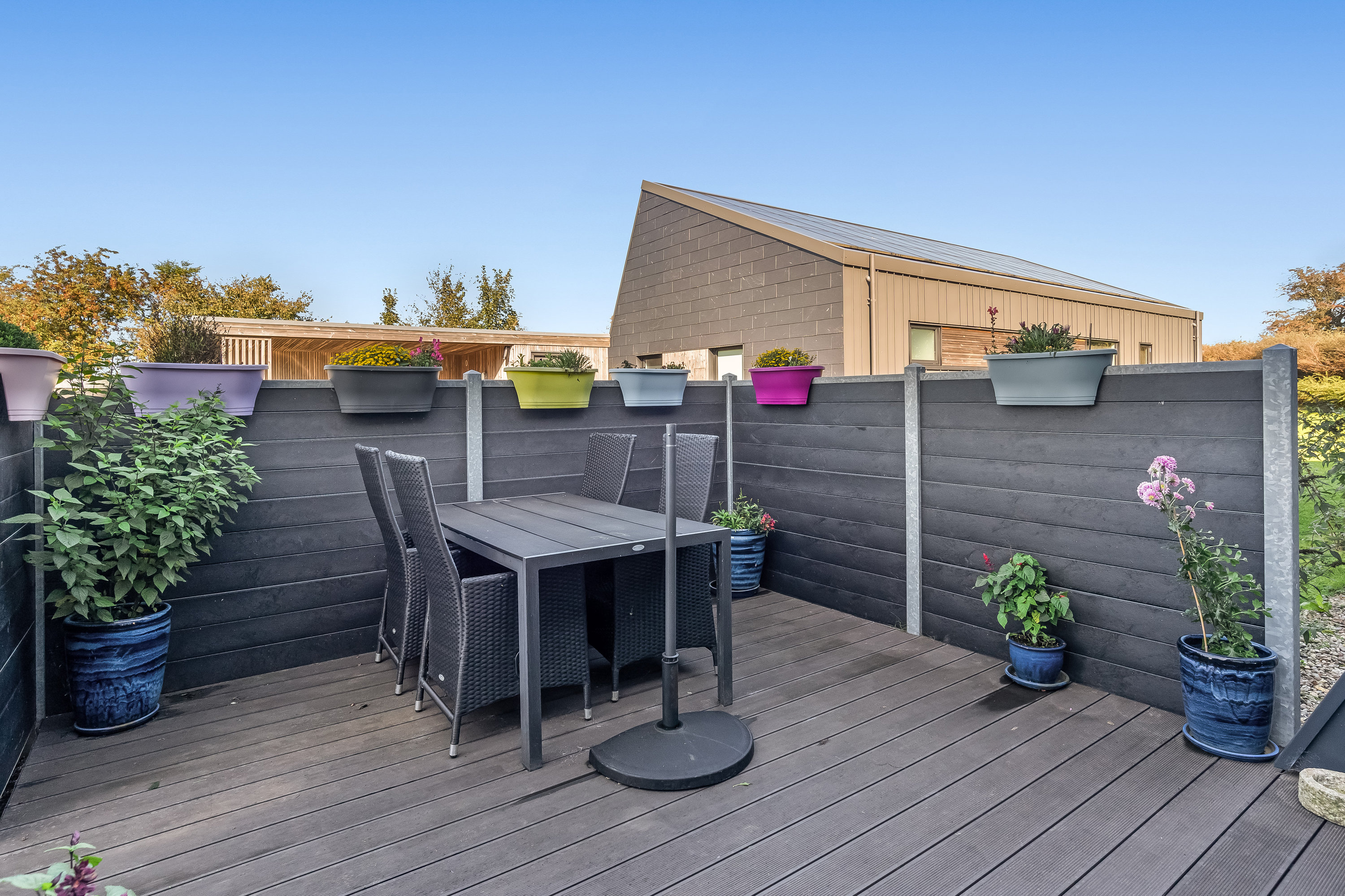 Fremhævet terrasse billede i fuldskærmstilstand. Billede af Teglparken 10, 7500 Holstebro