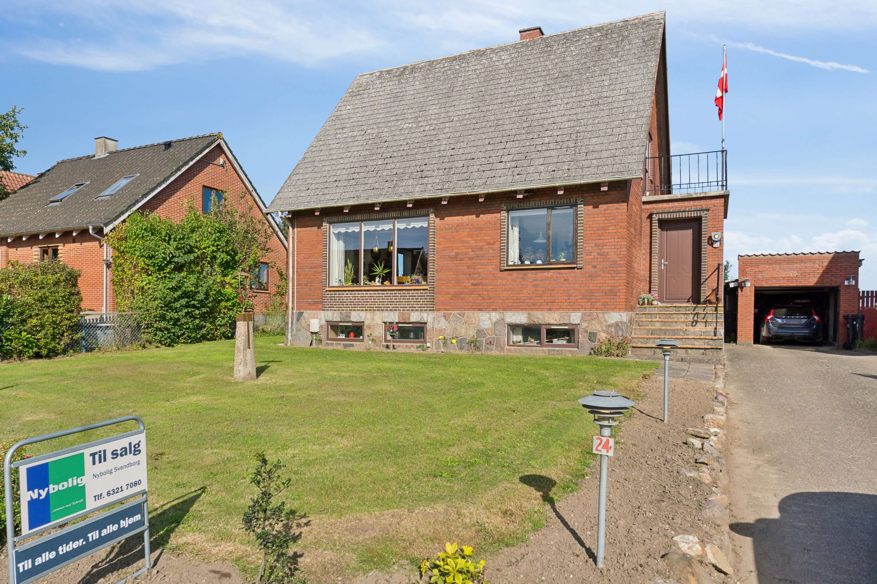 Fremhævet set fra haven billede i fuldskærmstilstand. Billede af Assensvej 24, Kirkeby, 5771 Stenstrup