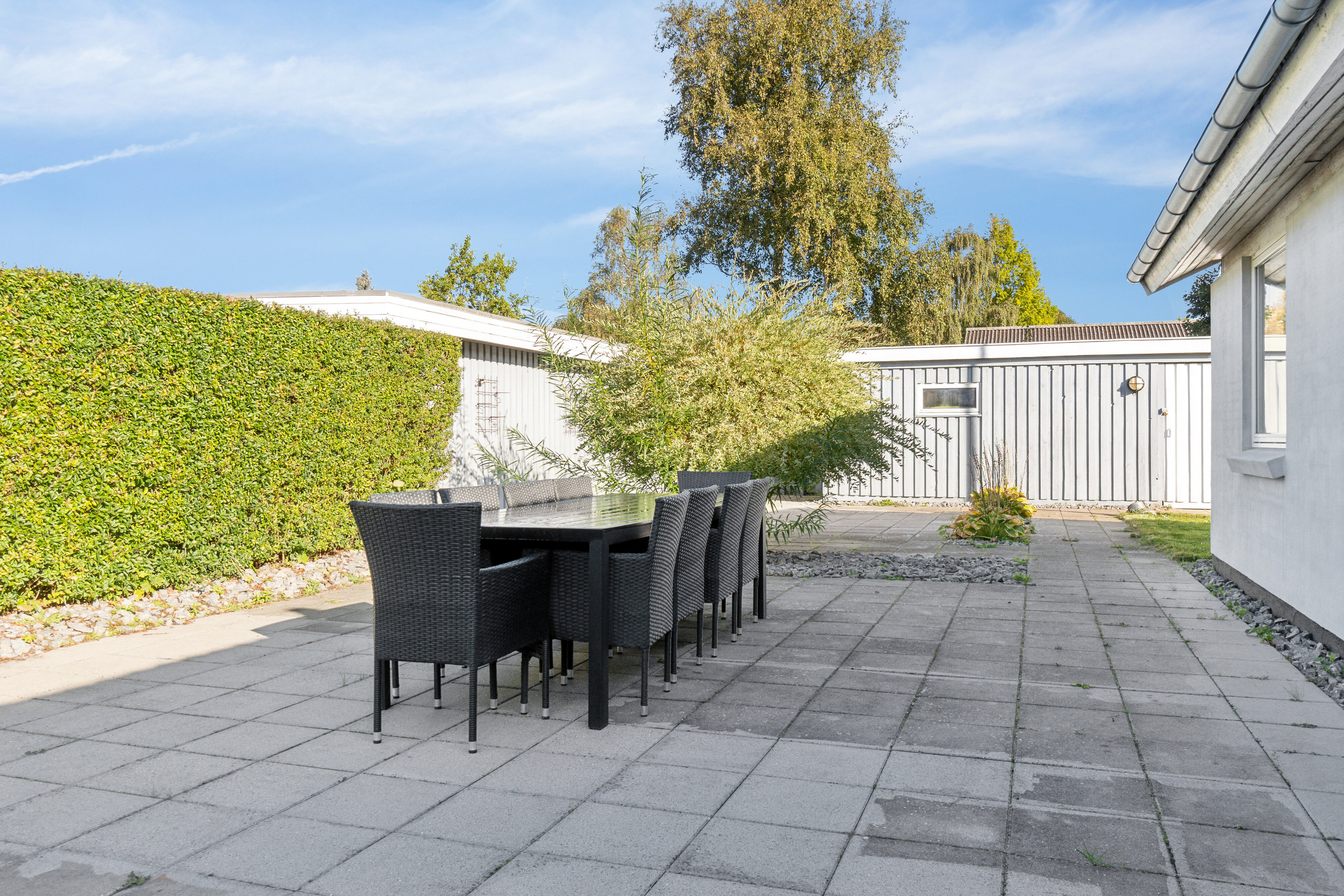 Fremhævet terrasse billede i fuldskærmstilstand. Billede af Skydevænget 9, 4262 Sandved