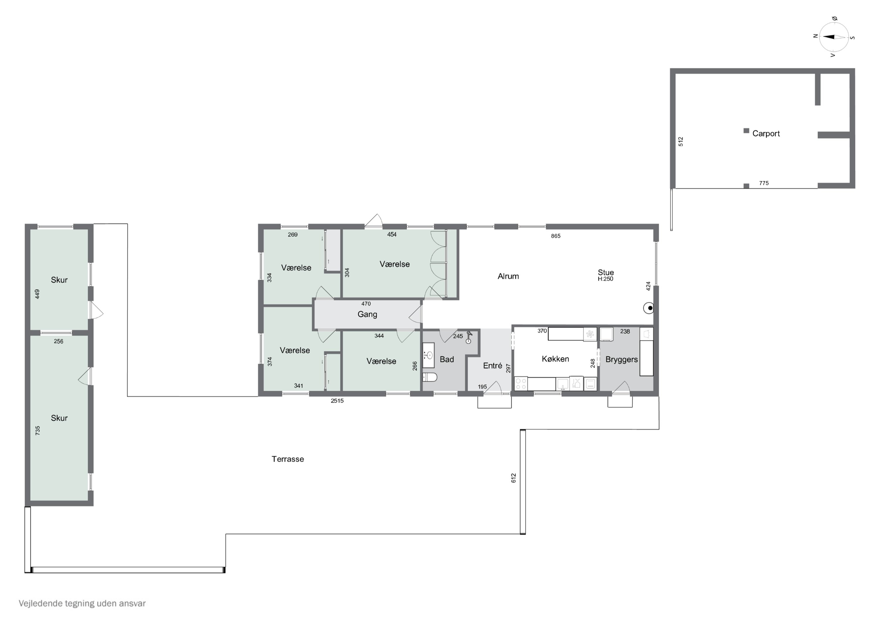 Plantegninger billede af Skydevænget 9, 4262 Sandved