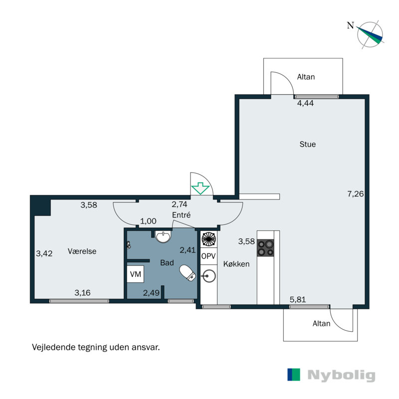 Plantegninger billede af Willemoesgade 46, 4., 6700 Esbjerg