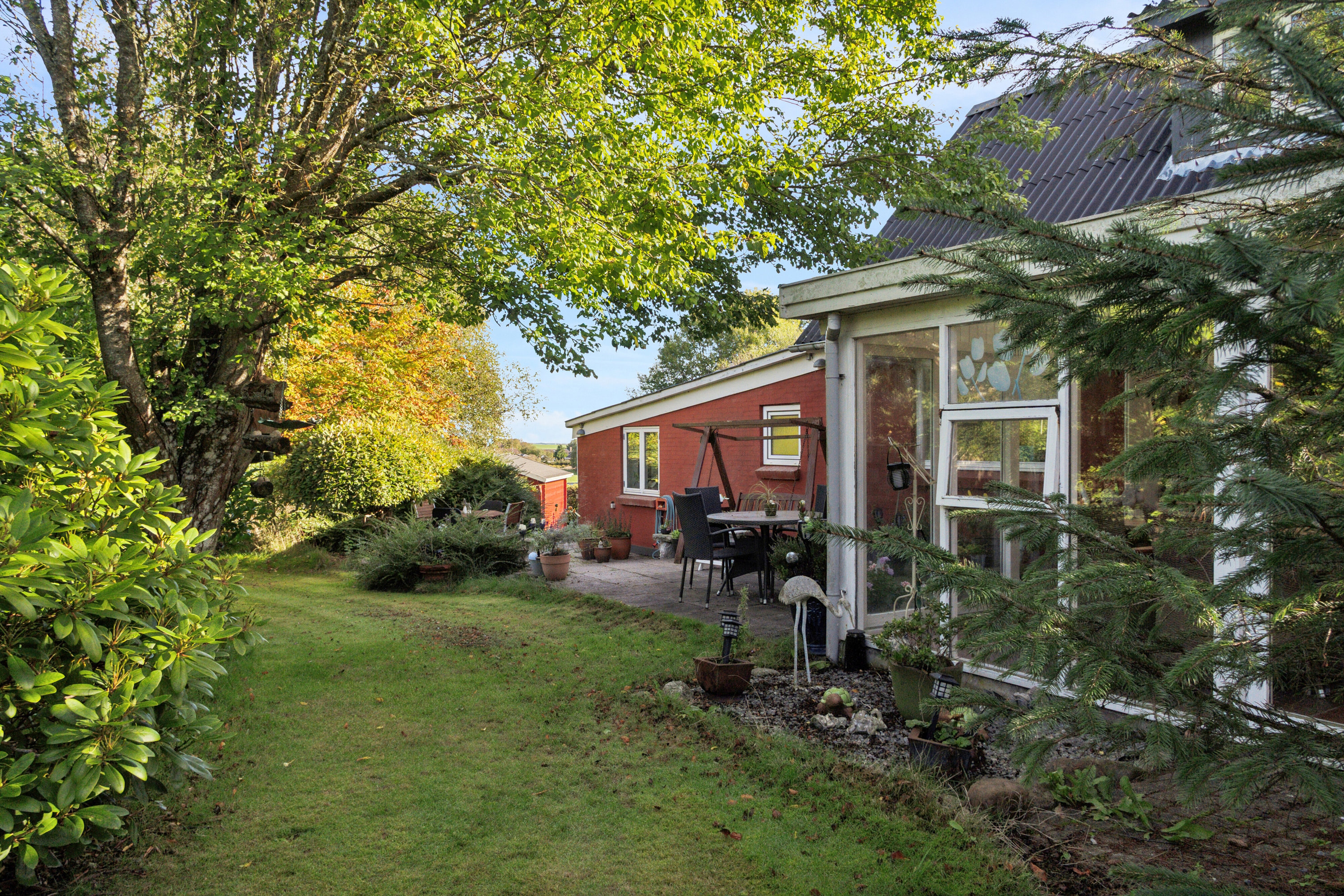 Miniaturebillede 2: set fra haven. Billede af Bredgade 232, 7760 Hurup Thy