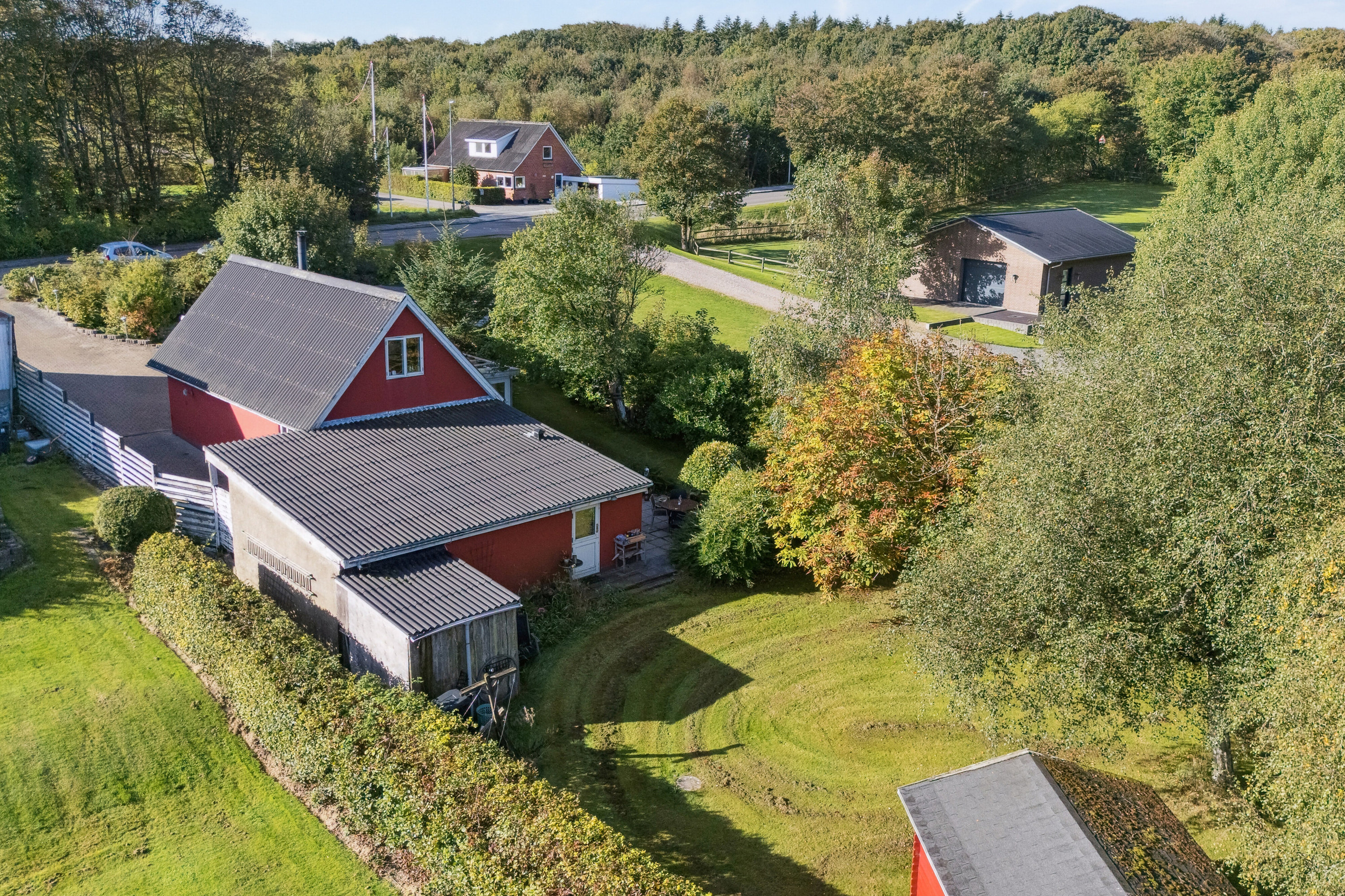 Fremhævet set fra haven billede i fuldskærmstilstand. Billede af Bredgade 232, 7760 Hurup Thy