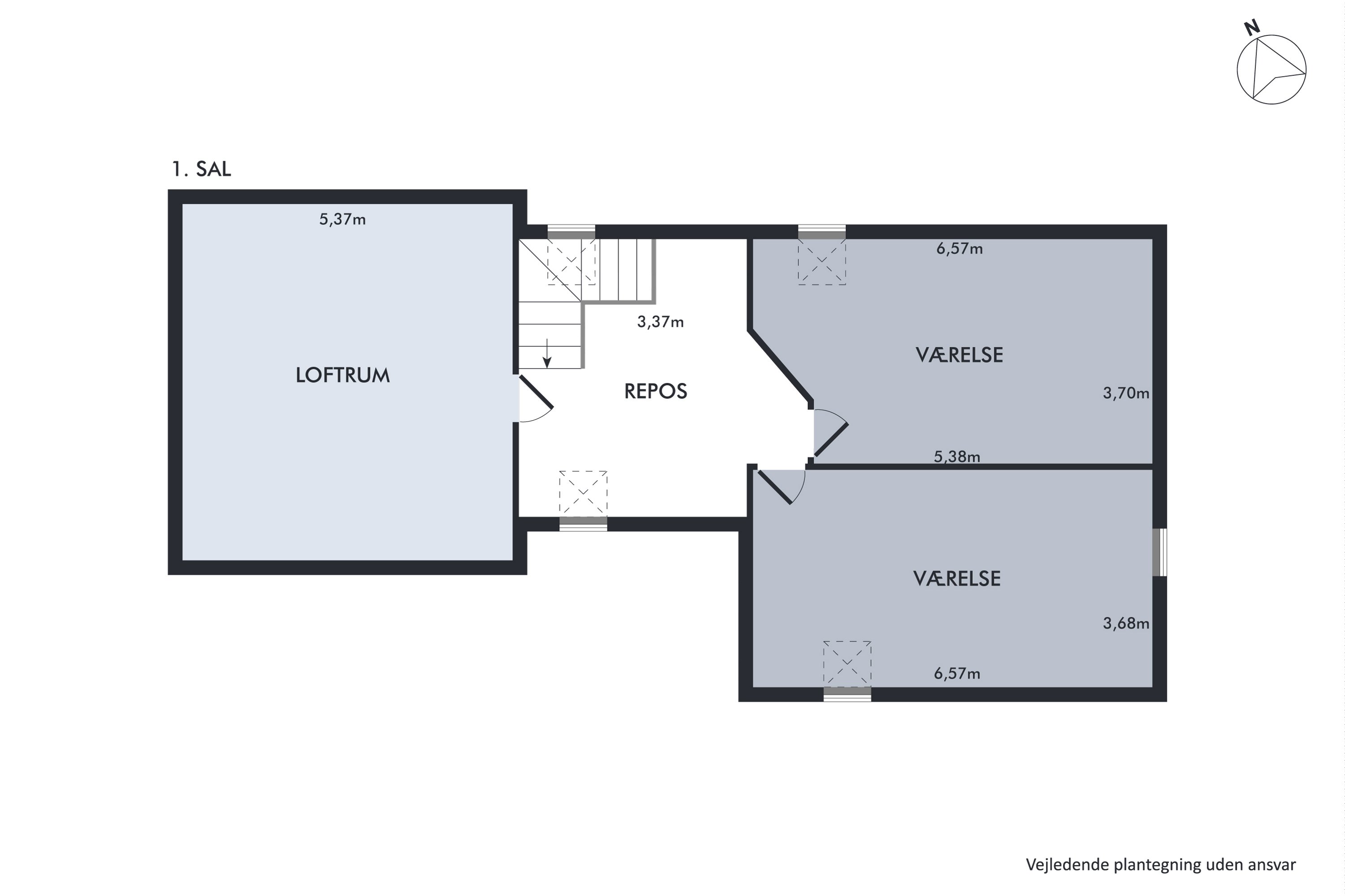Plantegninger billede af Rønvangen 116, 8382 Hinnerup