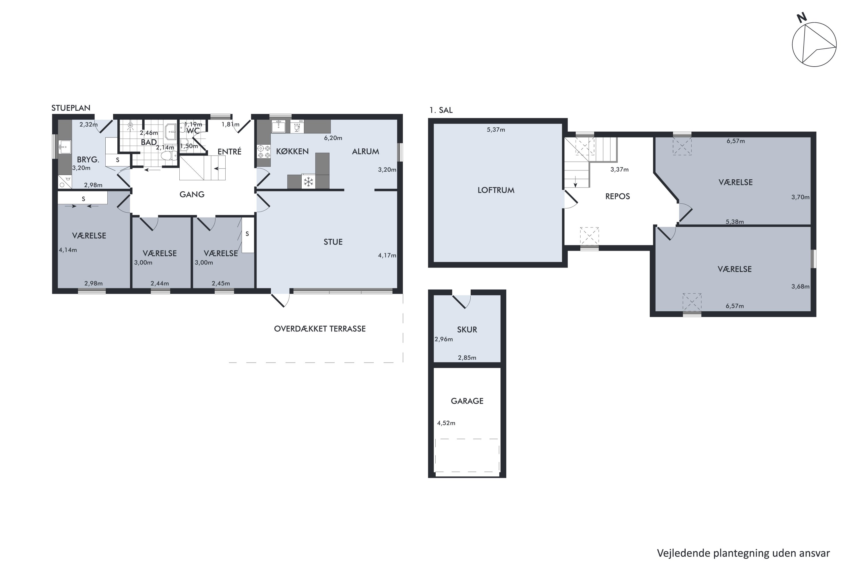 Plantegninger billede af Rønvangen 116, 8382 Hinnerup
