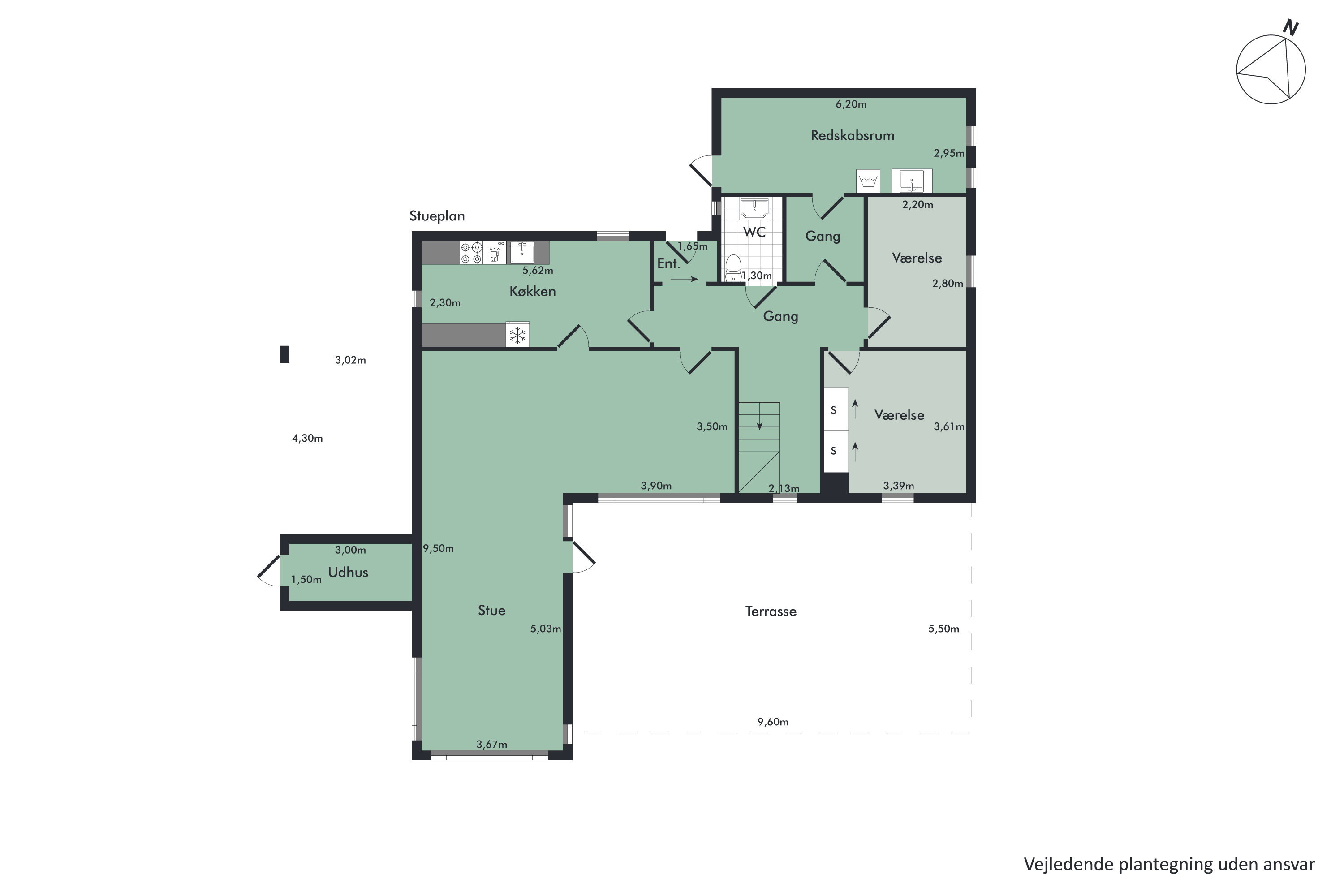 Plantegninger billede af Lollvej 5, 9430 Vadum