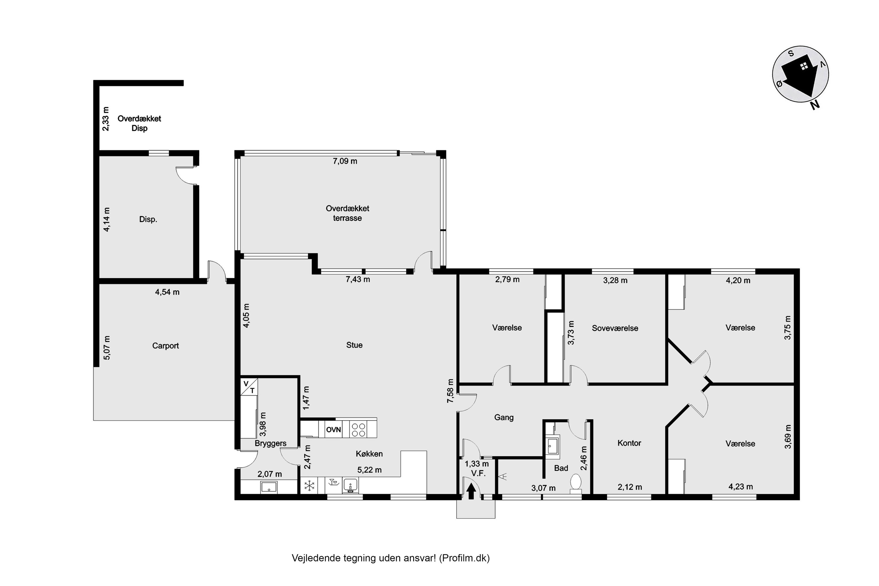Plantegninger billede af Nr. Lindvej 25, Lind, 7400 Herning