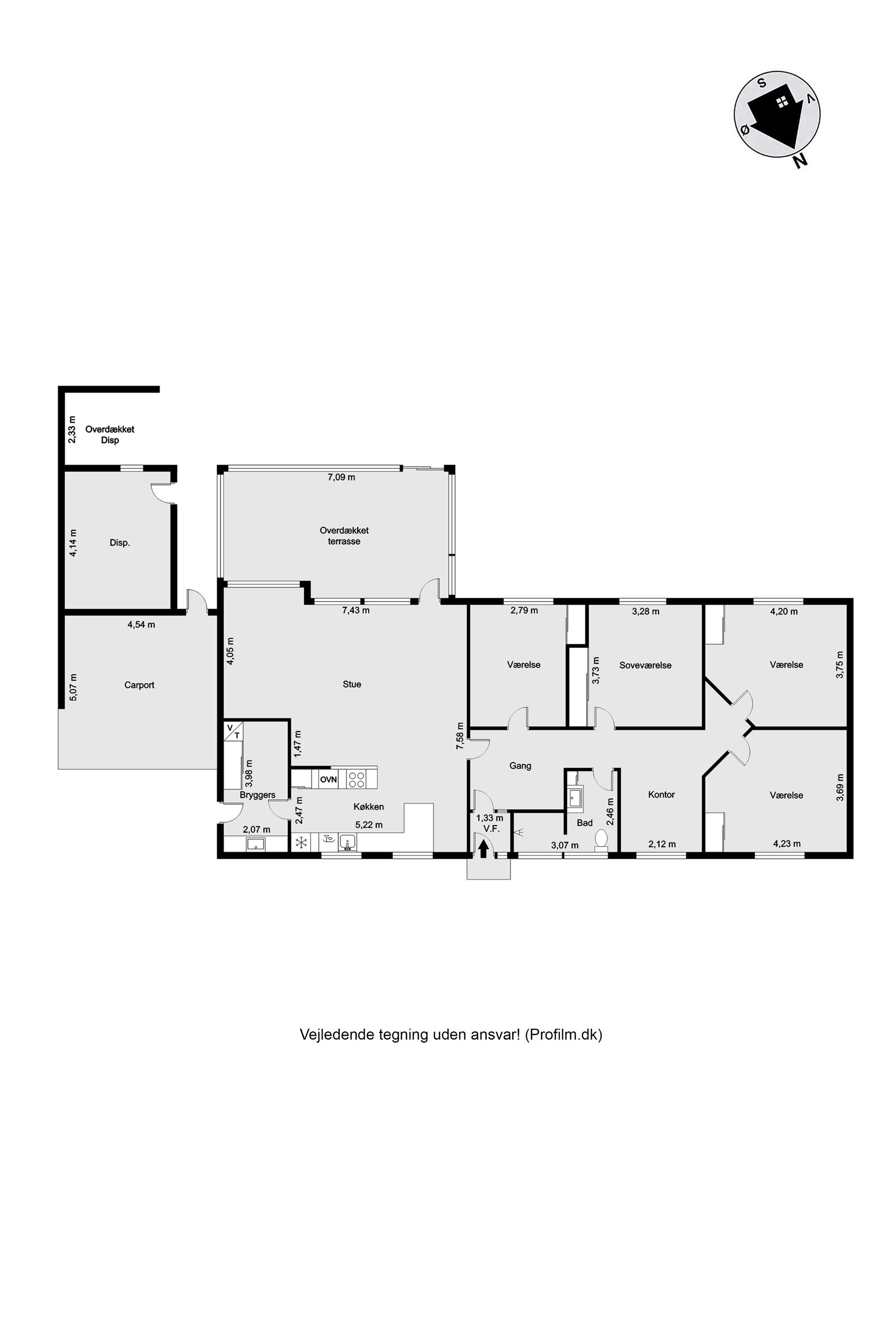 Plantegninger billede af Nr. Lindvej 25, Lind, 7400 Herning