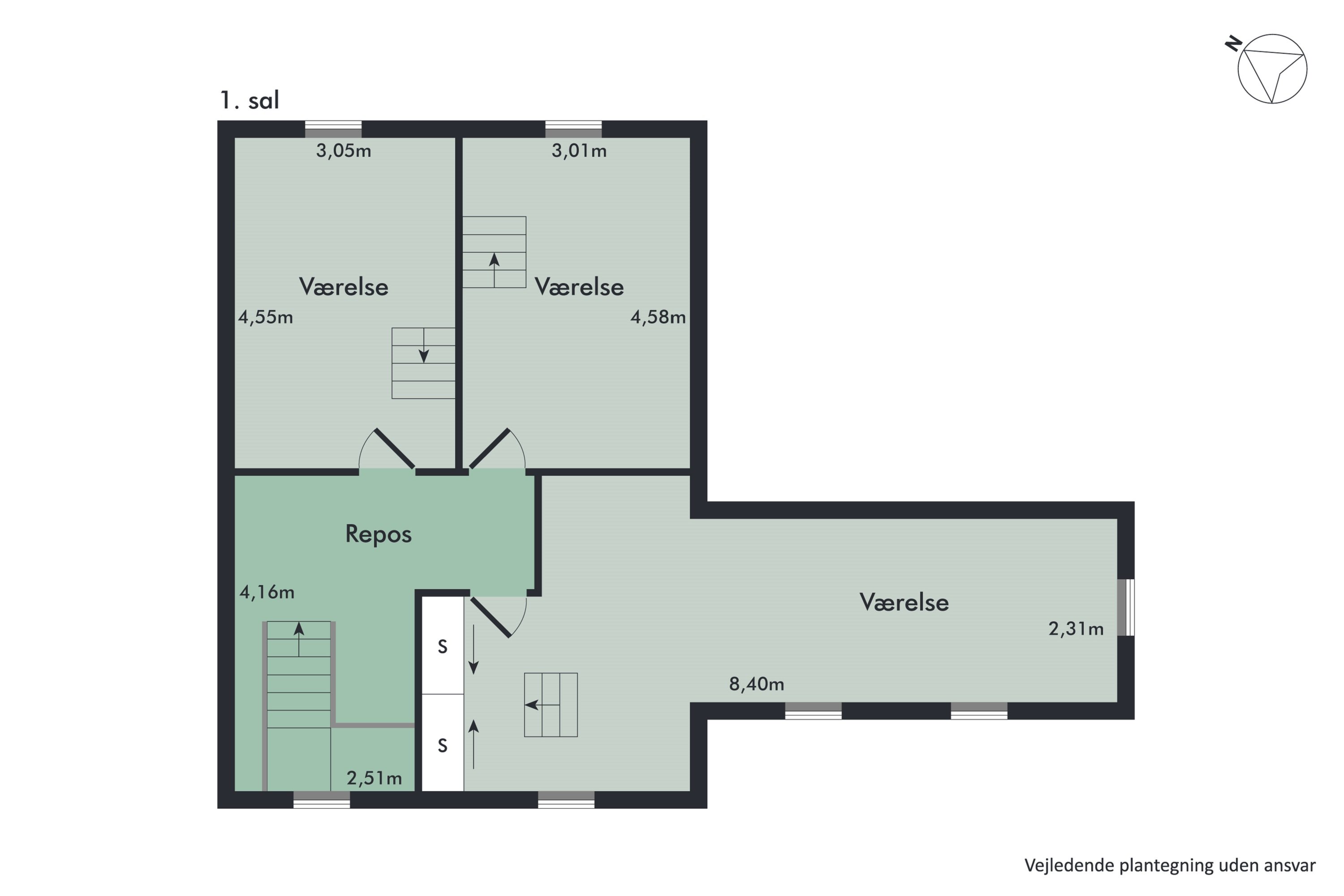 Plantegninger billede af Grønningen 5, 9310 Vodskov