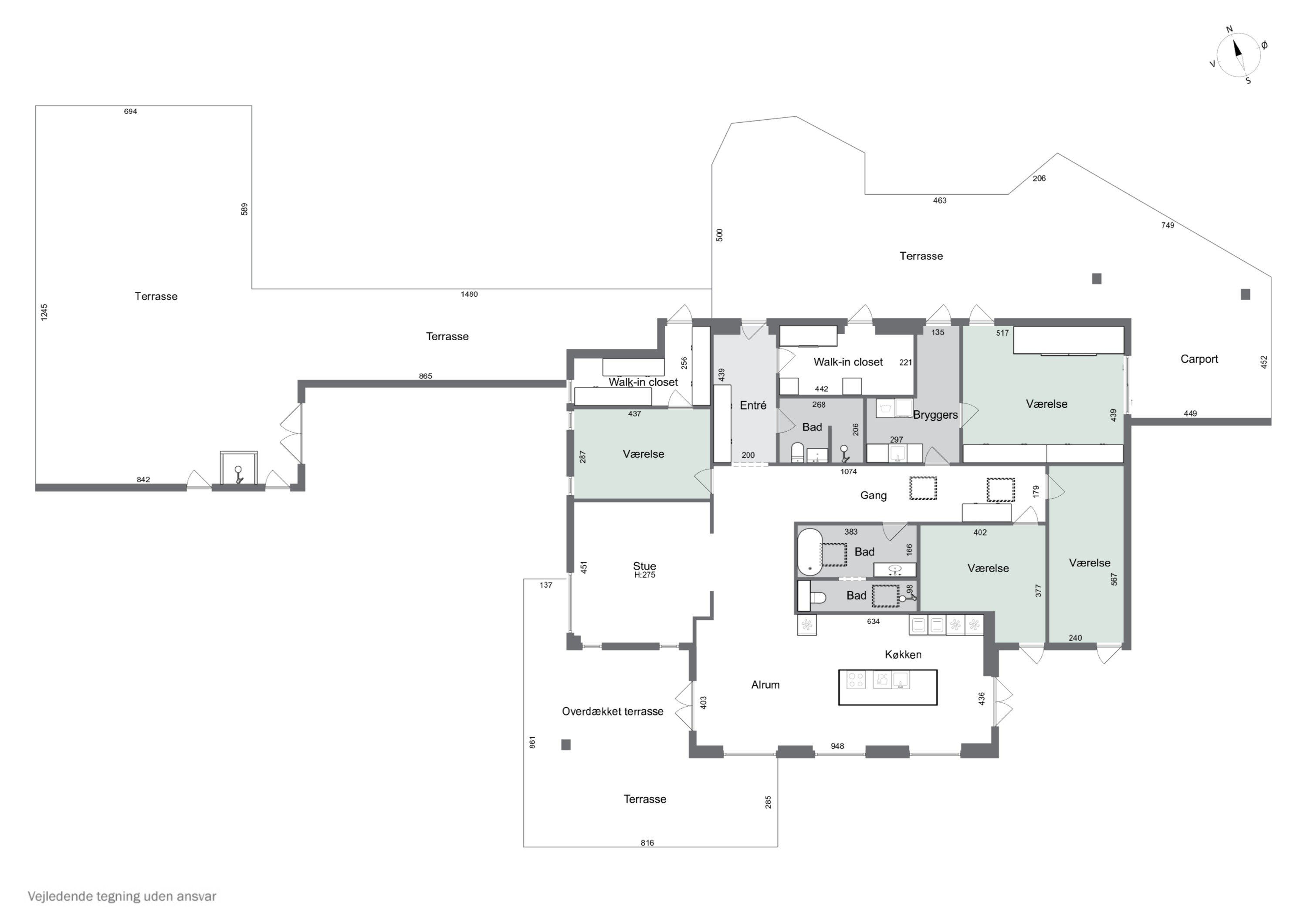 Plantegninger billede af Små Gryde 13, 2765 Smørum