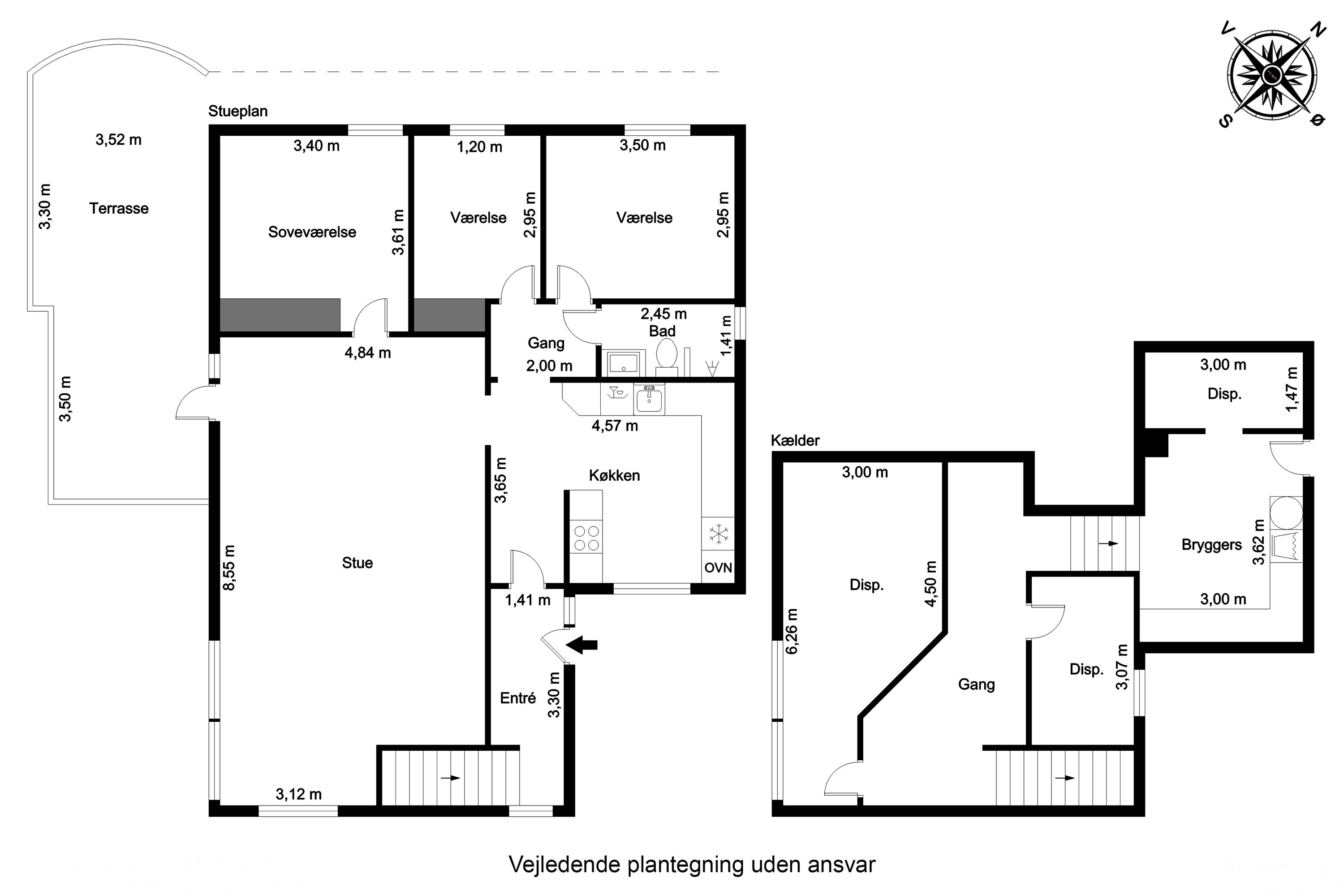 Plantegninger billede af Ryomvej 9, Ugelbølle, 8410 Rønde