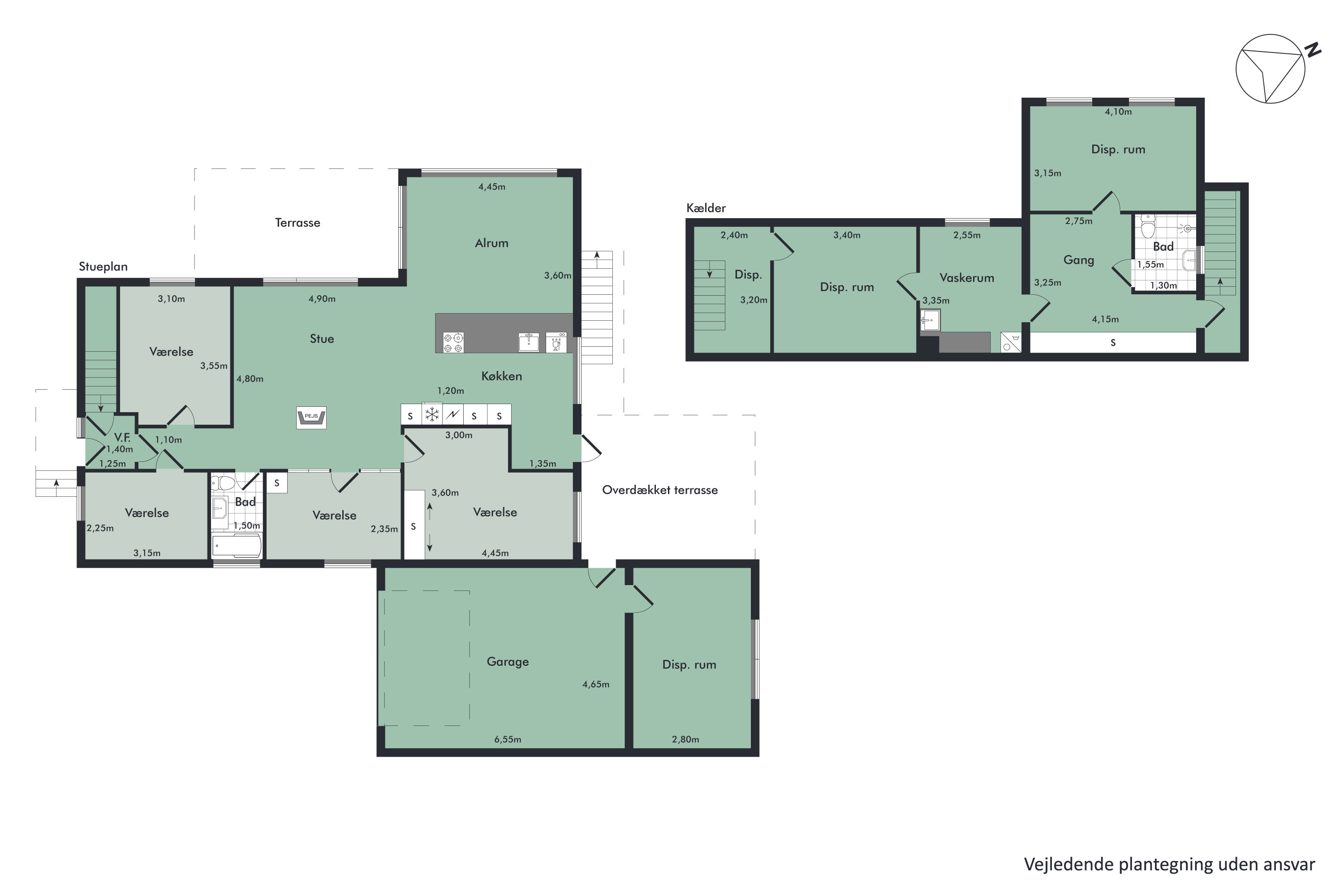 Plantegninger billede af Højbovej 13, Gug, 9210 Aalborg SØ