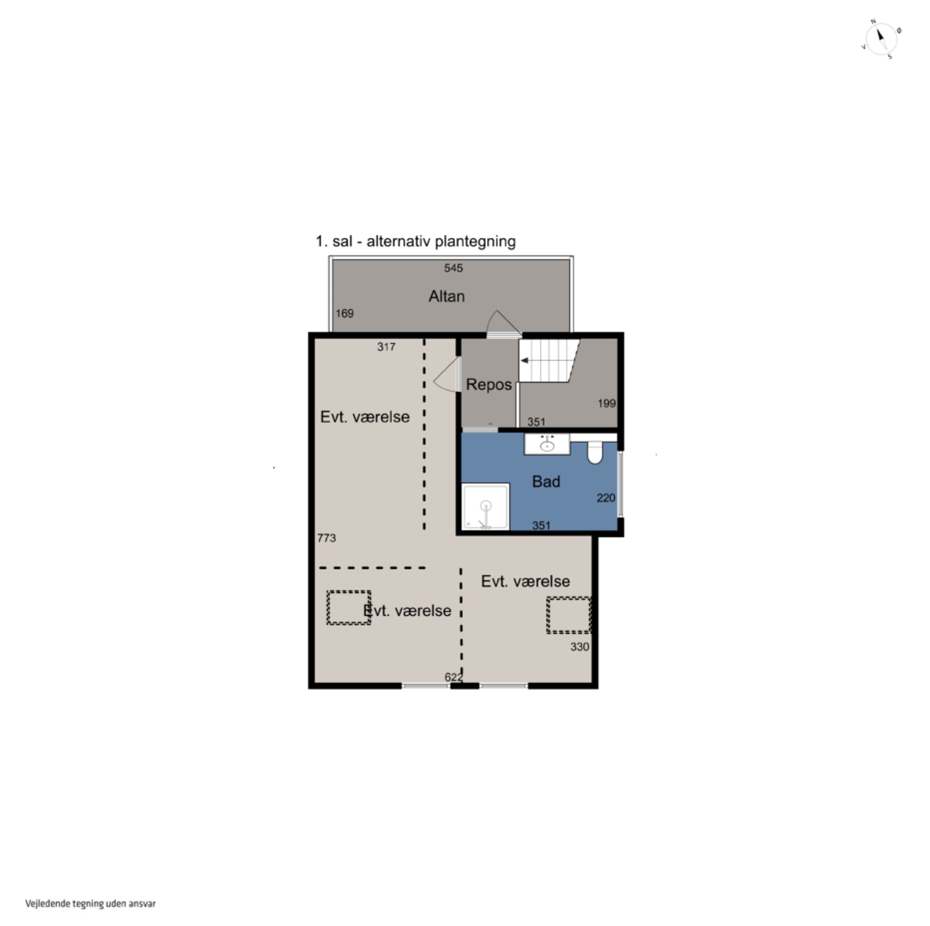 Plantegninger billede af Bernstorffsvej 23, 8260 Viby J