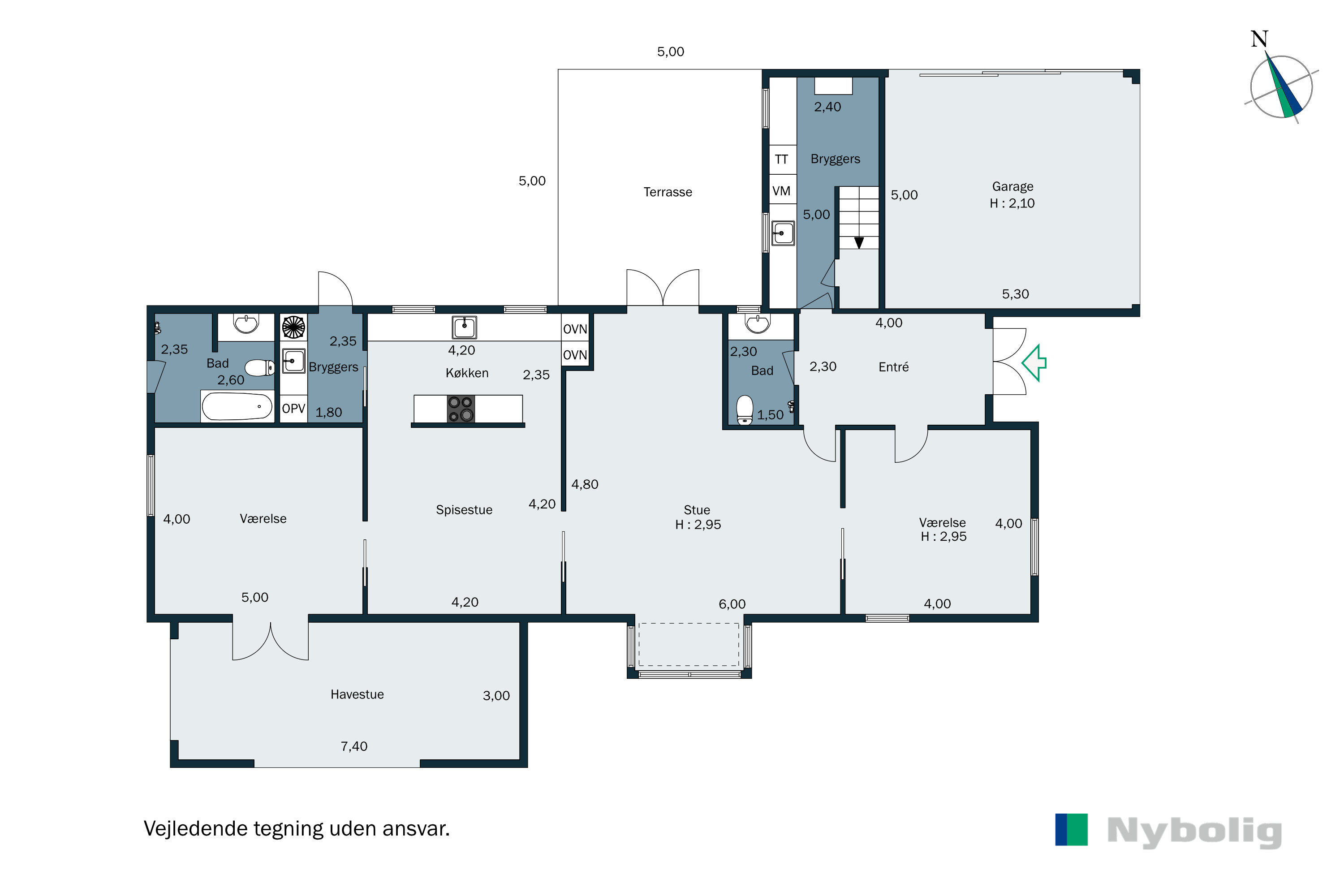 Plantegninger billede af Sølystparken 15, 2930 Klampenborg