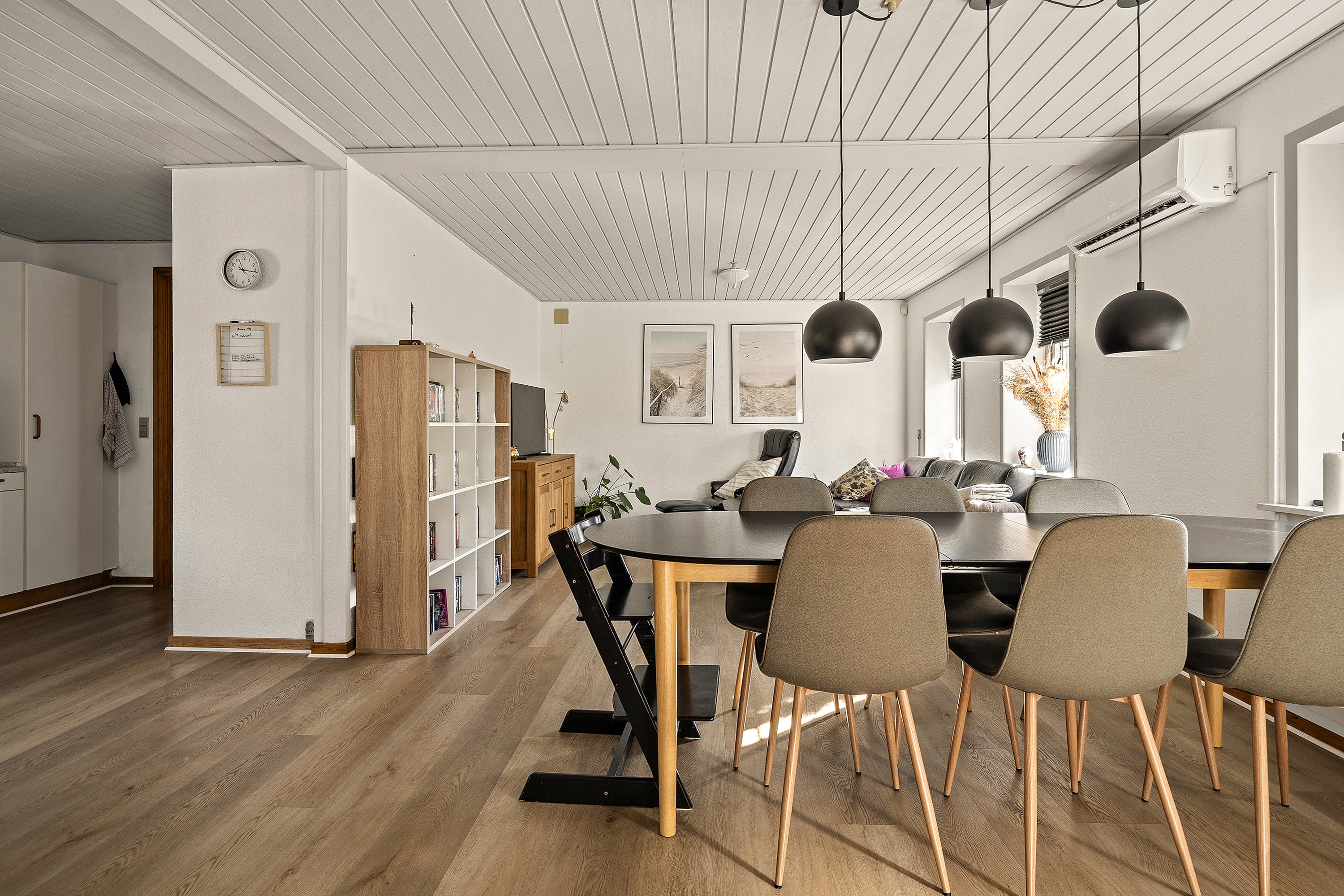 Fremhævet spisestue billede i fuldskærmstilstand. Billede af Neder Hallumvej 91, Kvong, 6800 Varde