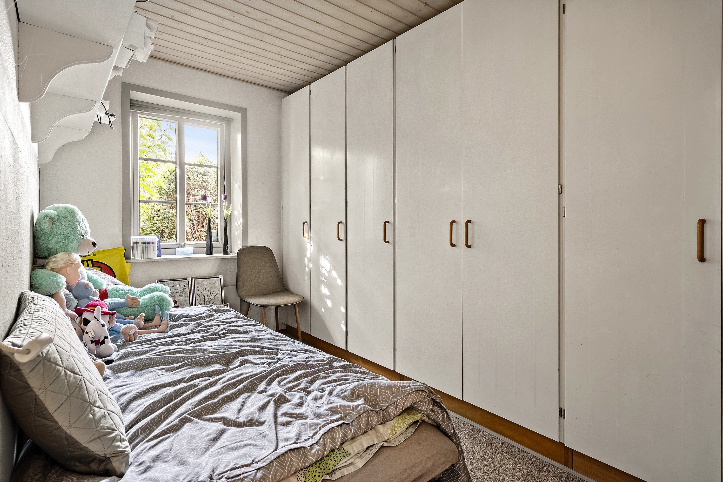 Fremhævet soveværelse billede i fuldskærmstilstand. Billede af Neder Hallumvej 91, Kvong, 6800 Varde